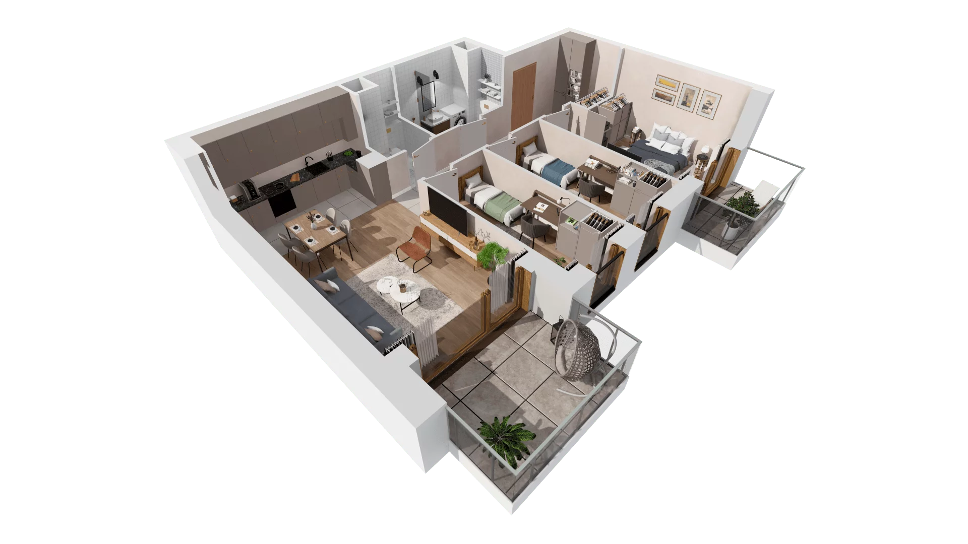 Mieszkanie 71,45 m², piętro 2, oferta nr 6.02.C19, Ogrody Andersa II, Gliwice, Wojska Polskiego, ul. Generała Władysława Andersa