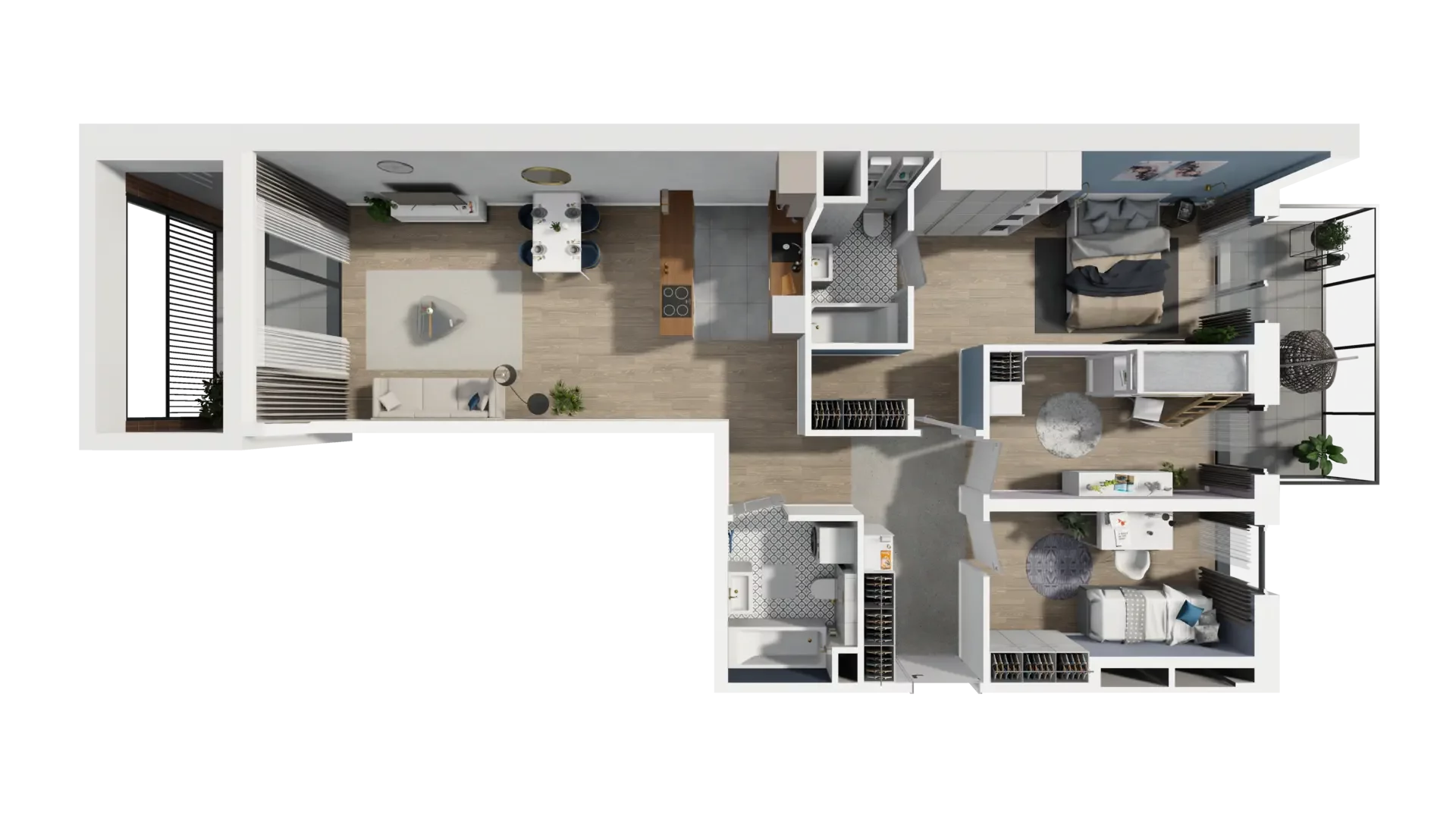 4 pokoje, mieszkanie 88,49 m², piętro 4, oferta nr B1.4.2, ATAL Symbioza, Gdynia, Cisowa, ul. Kcyńska