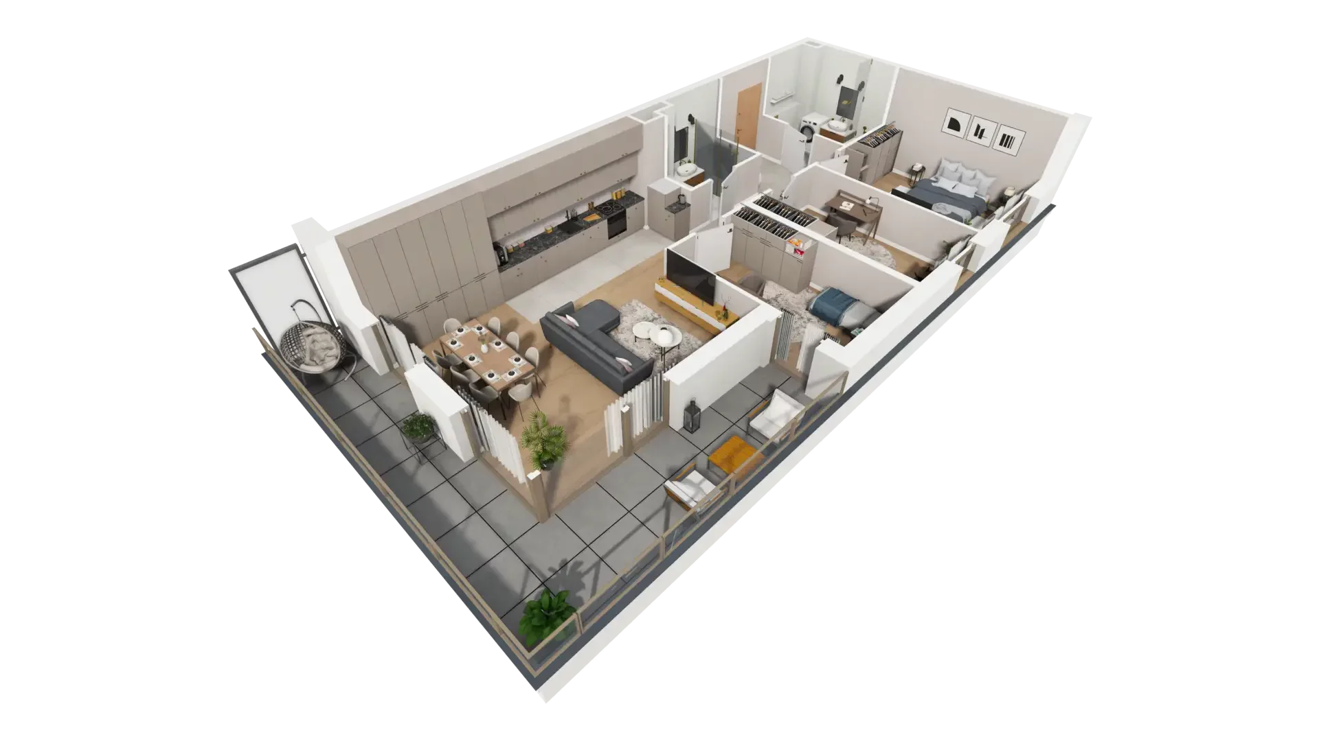 4 pokoje, mieszkanie 83,63 m², piętro 1, oferta nr A.1.2, ATAL Parkowa, Poznań, Nowe Miasto, Osiedle Warszawskie, ul. Mogileńska