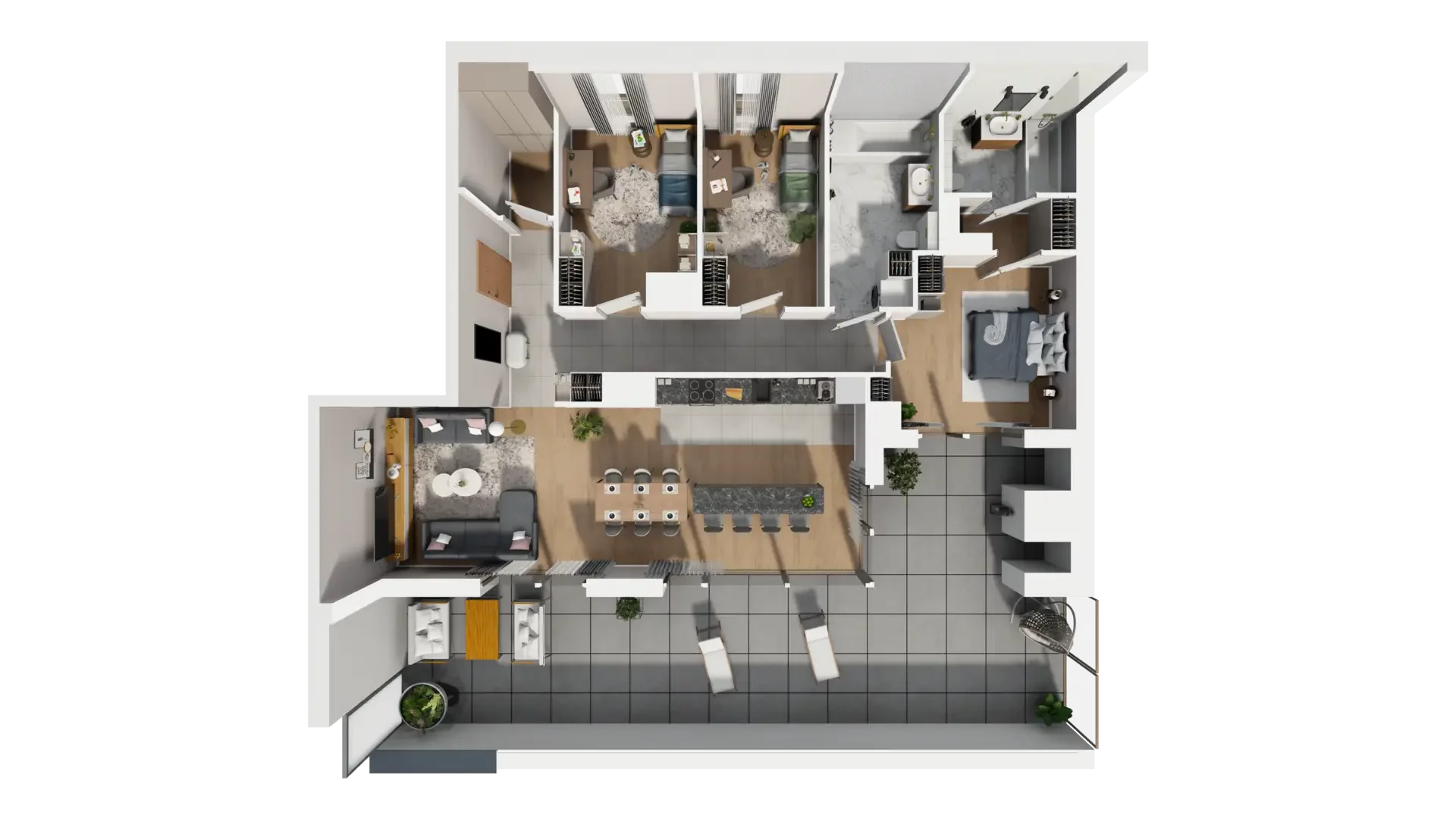 4 pokoje, mieszkanie 101,15 m², piętro 5, oferta nr A.5.1, ATAL Parkowa, Poznań, Nowe Miasto, Osiedle Warszawskie, ul. Mogileńska