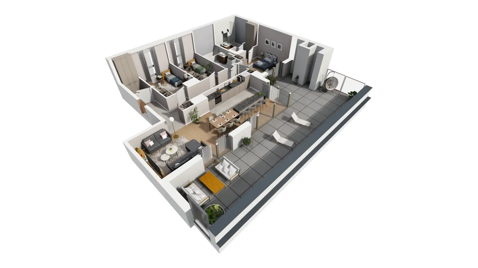 4 pokoje, mieszkanie 101,15 m², piętro 5, oferta nr A.5.1, ATAL Parkowa, Poznań, Nowe Miasto, Osiedle Warszawskie, ul. Mogileńska