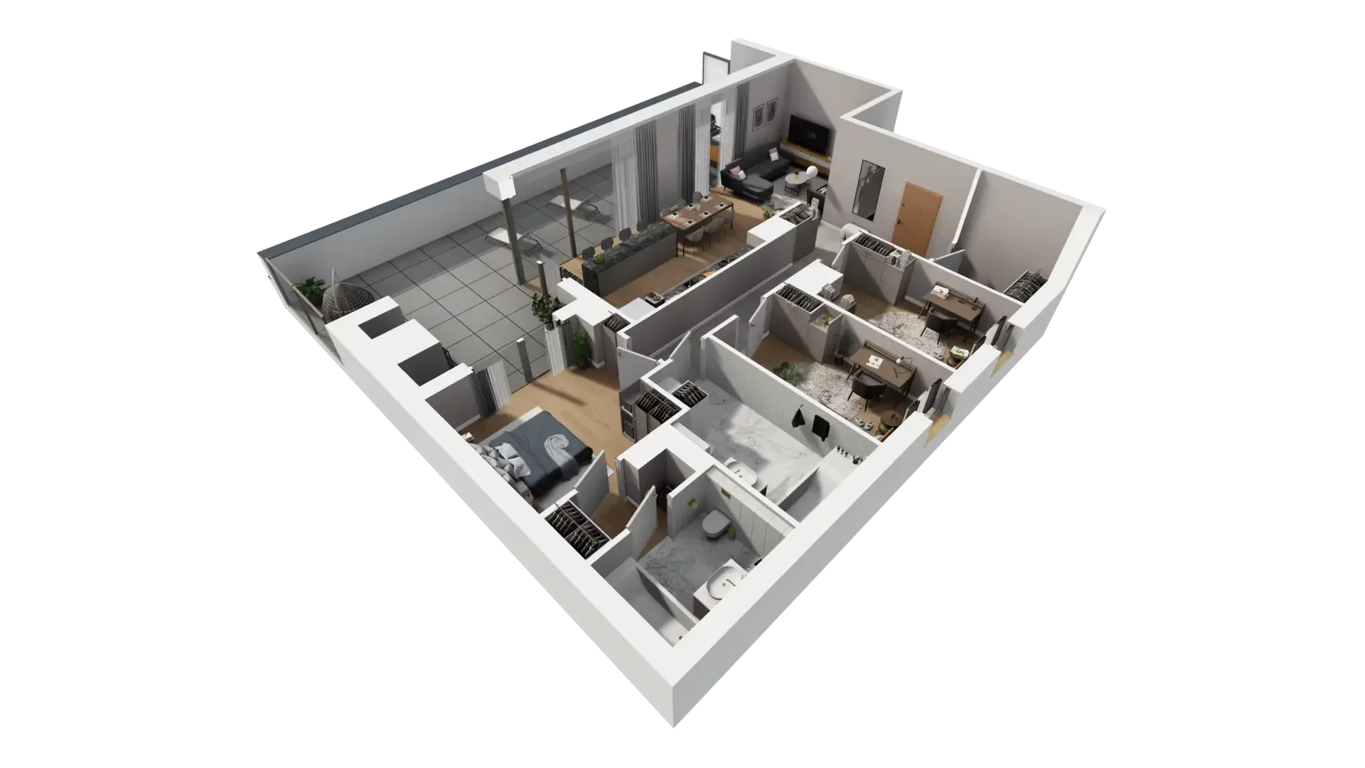 4 pokoje, mieszkanie 101,15 m², piętro 5, oferta nr A.5.1, ATAL Parkowa, Poznań, Nowe Miasto, Osiedle Warszawskie, ul. Mogileńska