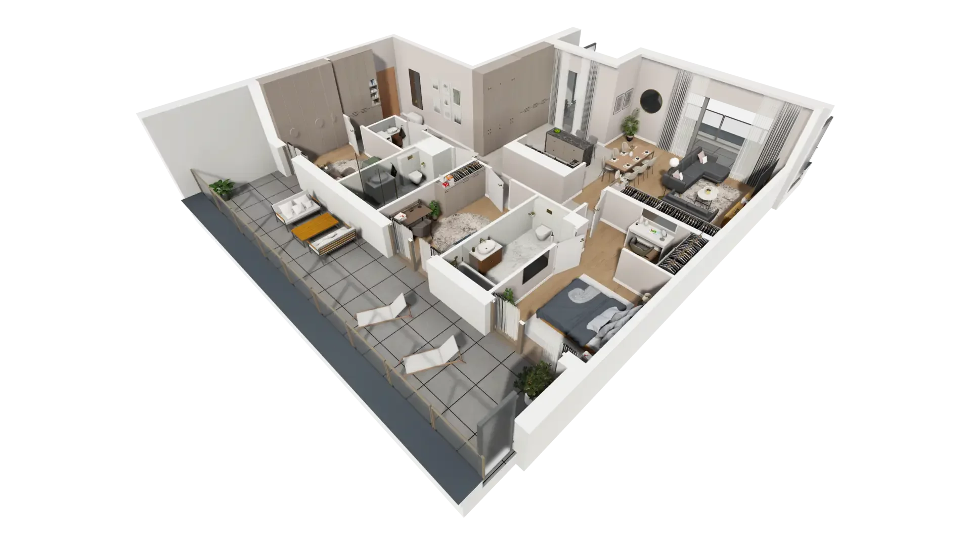 4 pokoje, mieszkanie 115,88 m², piętro 6, oferta nr D.6.2, ATAL Parkowa, Poznań, Nowe Miasto, Osiedle Warszawskie, ul. Mogileńska