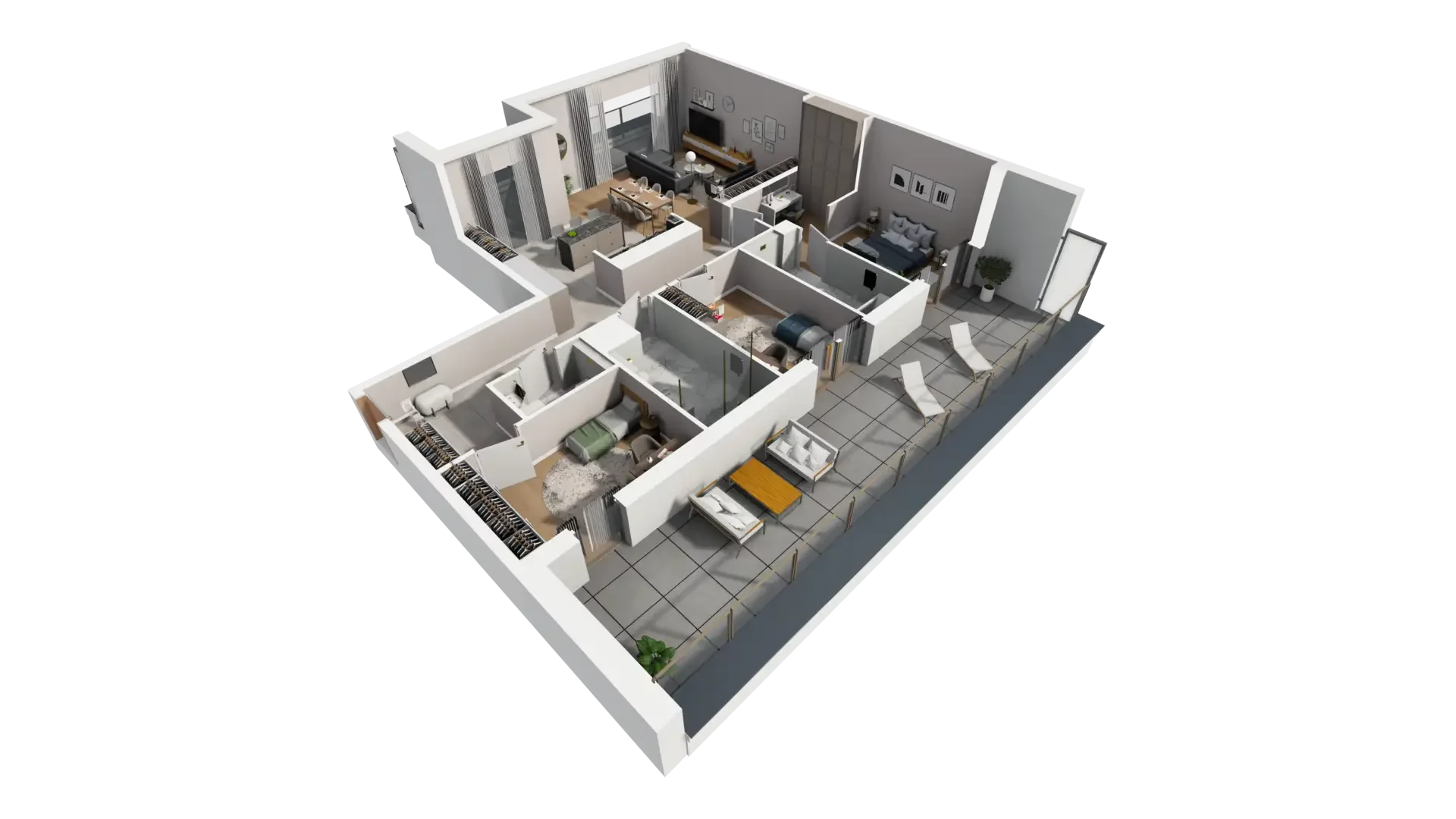 4 pokoje, mieszkanie 115,88 m², piętro 6, oferta nr D.6.2, ATAL Parkowa, Poznań, Nowe Miasto, Osiedle Warszawskie, ul. Mogileńska
