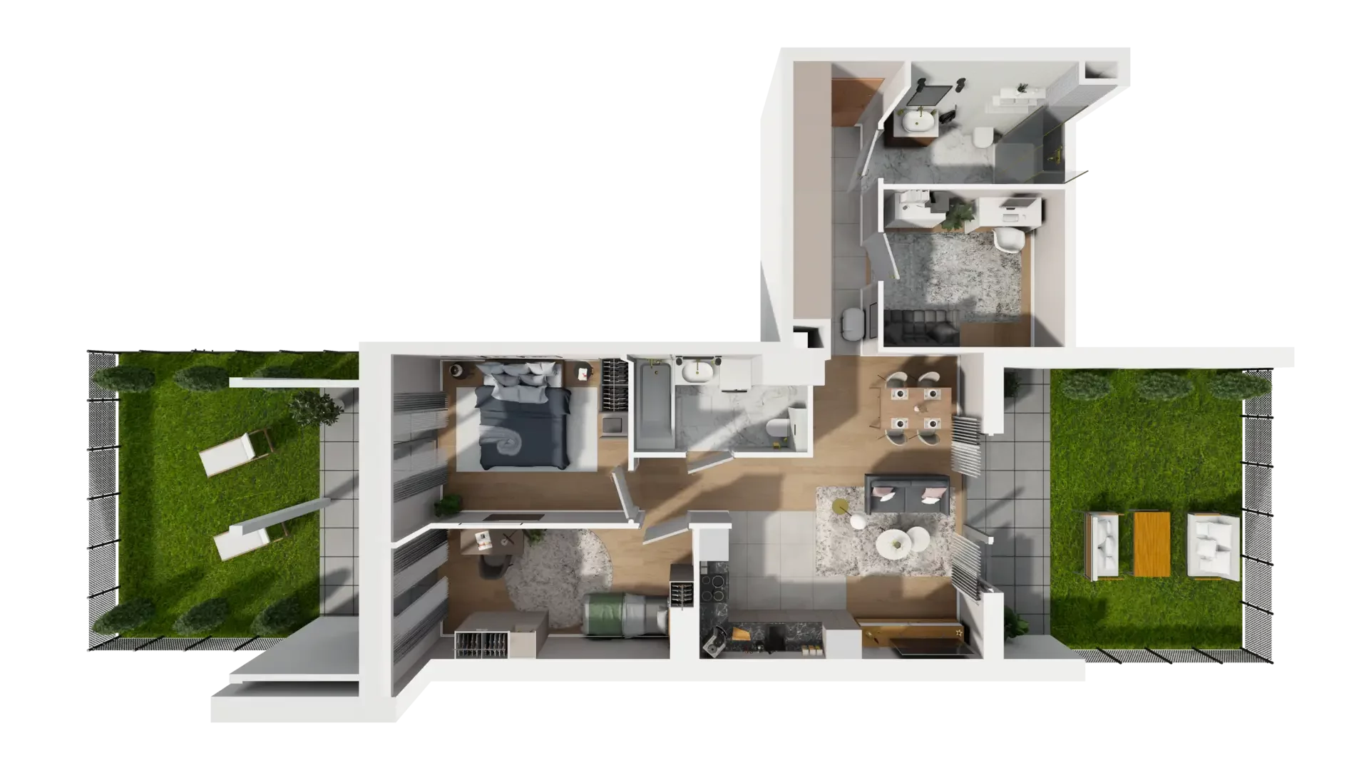 4 pokoje, mieszkanie 78,81 m², parter, oferta nr G.0.2, ATAL Parkowa, Poznań, Nowe Miasto, Osiedle Warszawskie, ul. Mogileńska