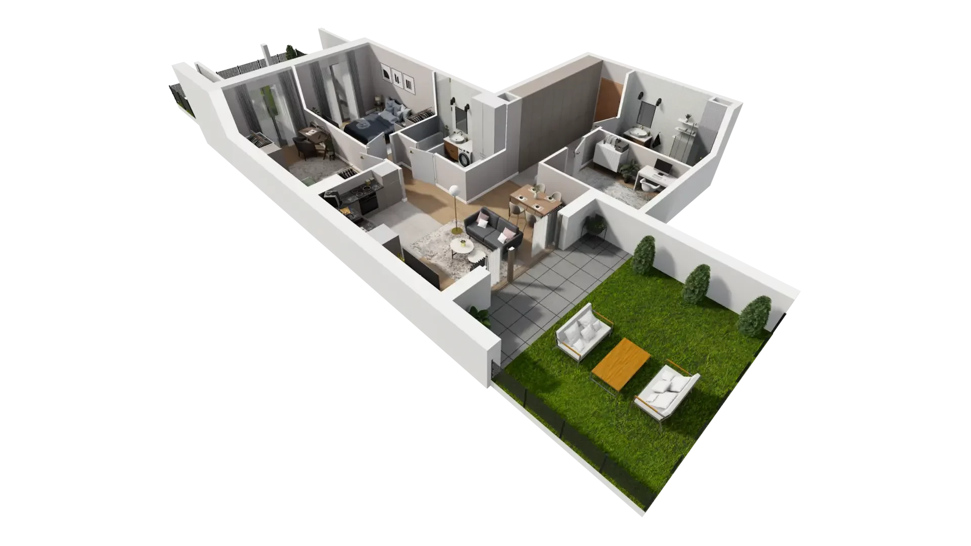 4 pokoje, mieszkanie 78,81 m², parter, oferta nr G.0.2, ATAL Parkowa, Poznań, Nowe Miasto, Osiedle Warszawskie, ul. Mogileńska
