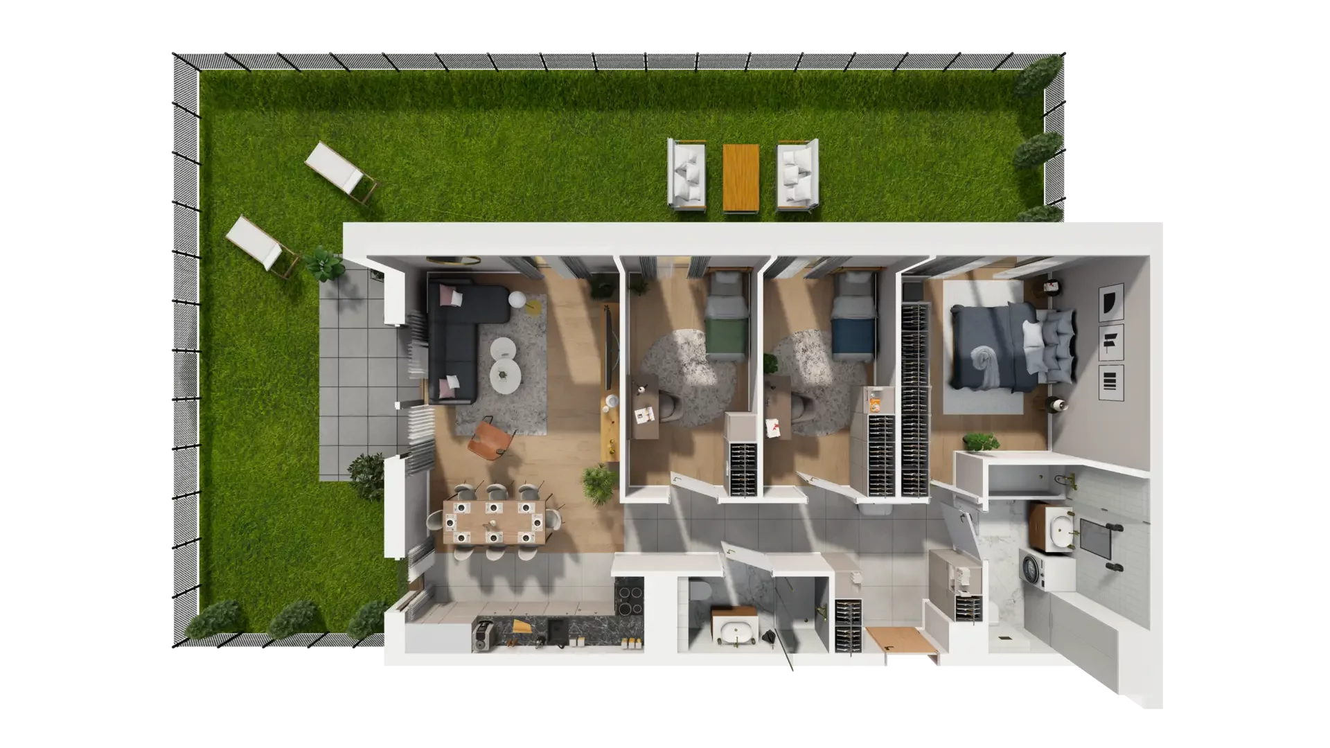 4 pokoje, mieszkanie 82,71 m², parter, oferta nr G.0.4, ATAL Parkowa, Poznań, Nowe Miasto, Osiedle Warszawskie, ul. Mogileńska