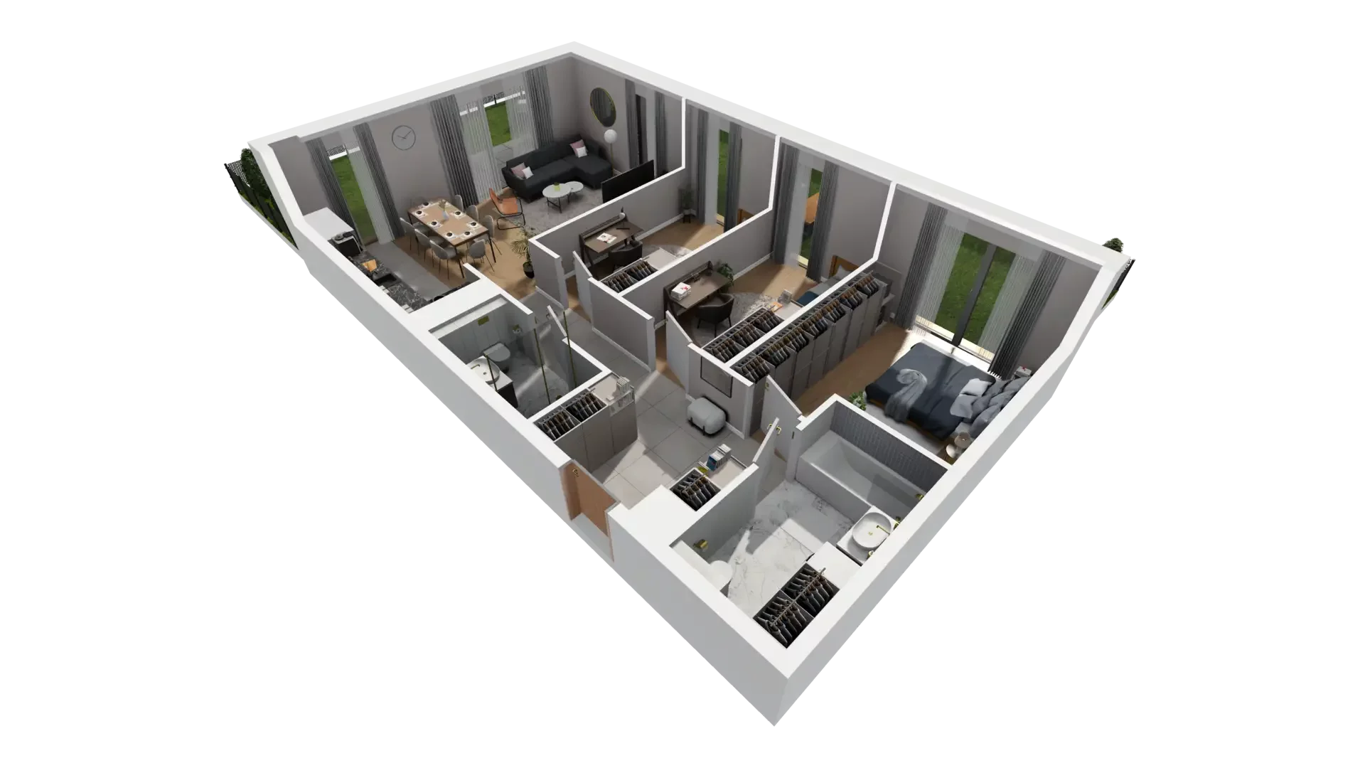 4 pokoje, mieszkanie 82,71 m², parter, oferta nr G.0.4, ATAL Parkowa, Poznań, Nowe Miasto, Osiedle Warszawskie, ul. Mogileńska