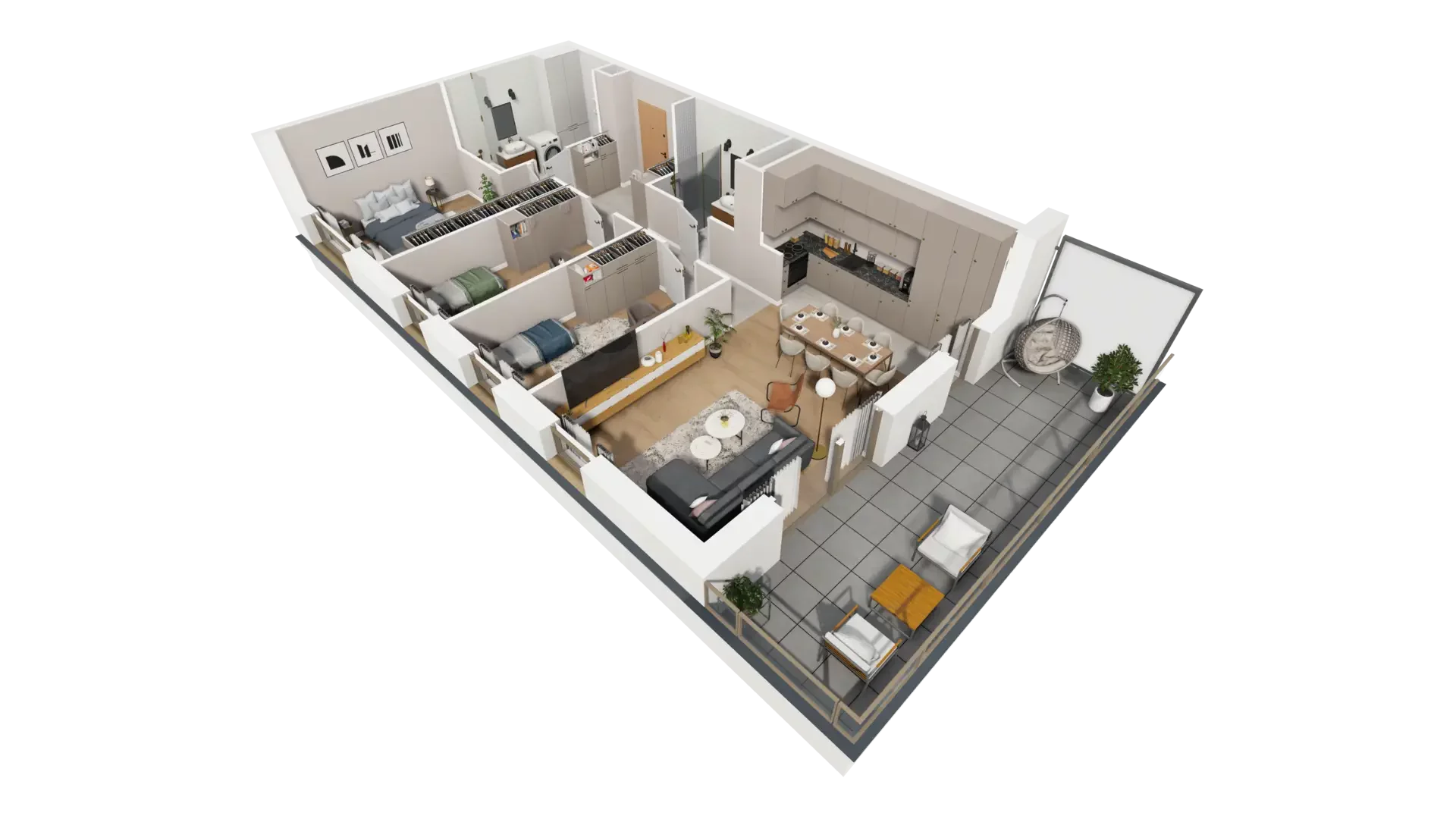 4 pokoje, mieszkanie 82,71 m², piętro 2, oferta nr G.2.5, ATAL Parkowa, Poznań, Nowe Miasto, Osiedle Warszawskie, ul. Mogileńska