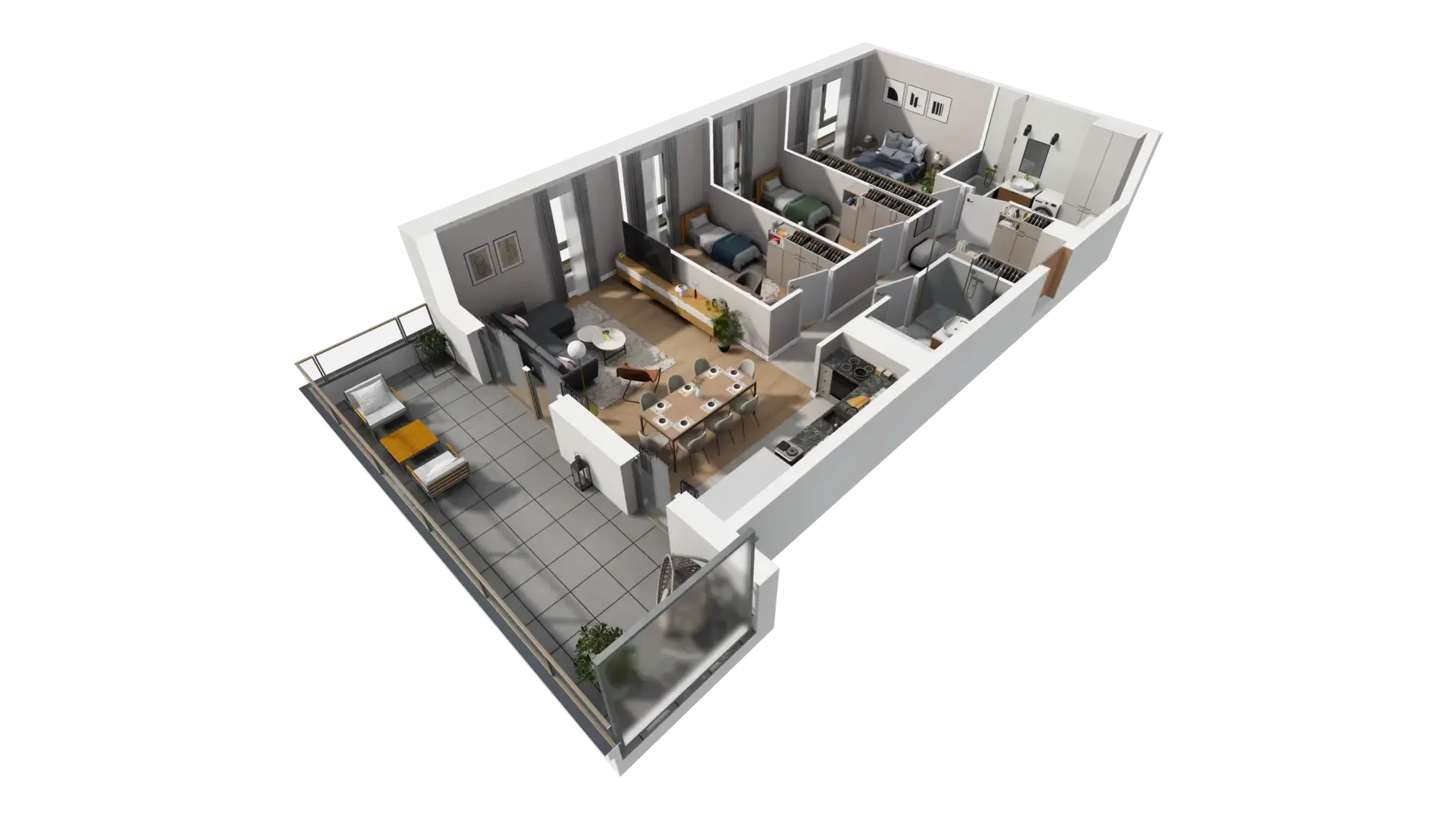 4 pokoje, mieszkanie 82,71 m², piętro 2, oferta nr G.2.5, ATAL Parkowa, Poznań, Nowe Miasto, Osiedle Warszawskie, ul. Mogileńska