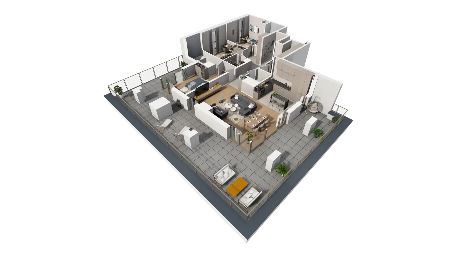 4 pokoje, mieszkanie 125,65 m², piętro 6, oferta nr E.6.1, ATAL Parkowa, Poznań, Nowe Miasto, Osiedle Warszawskie, ul. Mogileńska