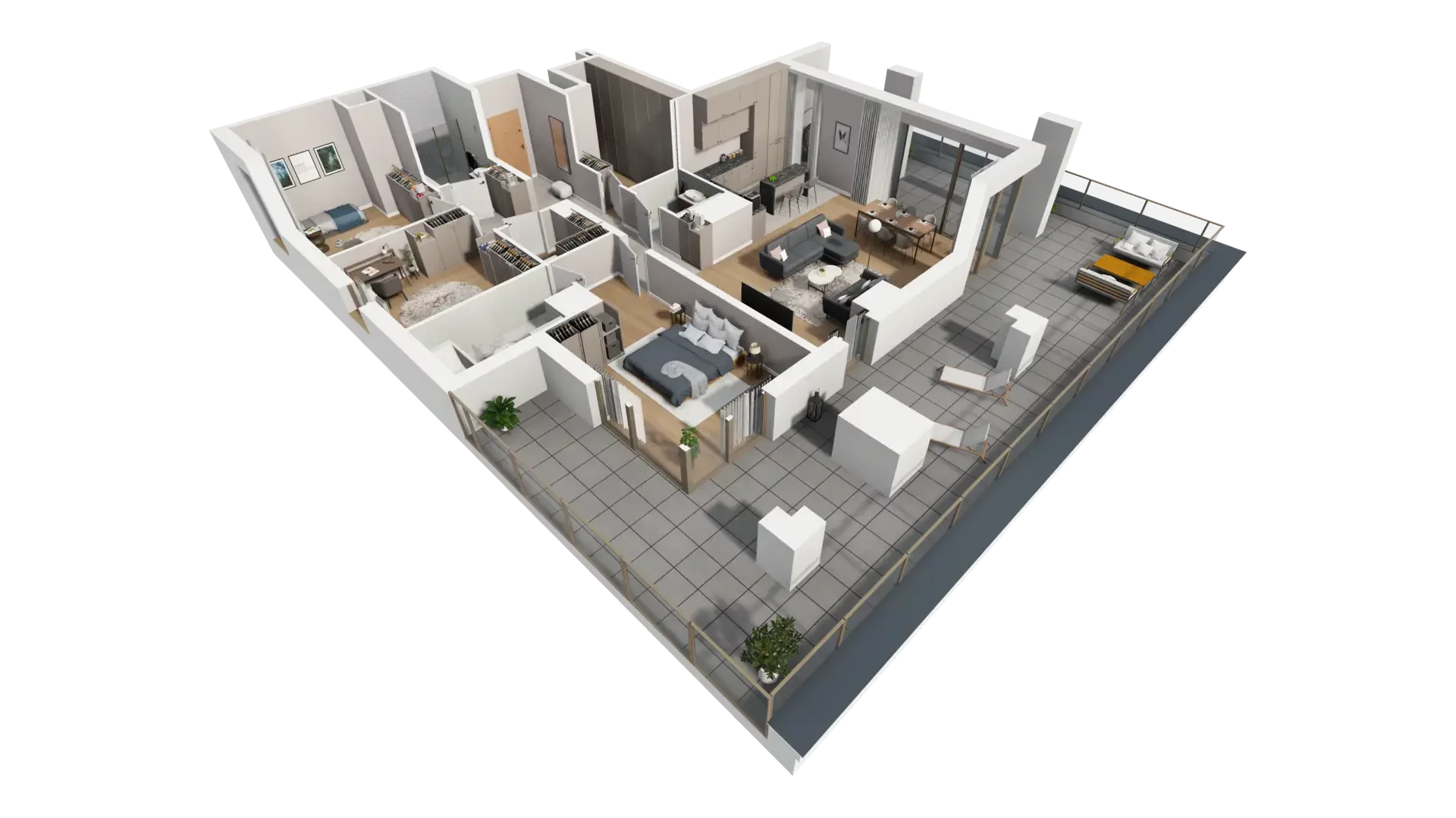 4 pokoje, mieszkanie 125,65 m², piętro 6, oferta nr E.6.1, ATAL Parkowa, Poznań, Nowe Miasto, Osiedle Warszawskie, ul. Mogileńska