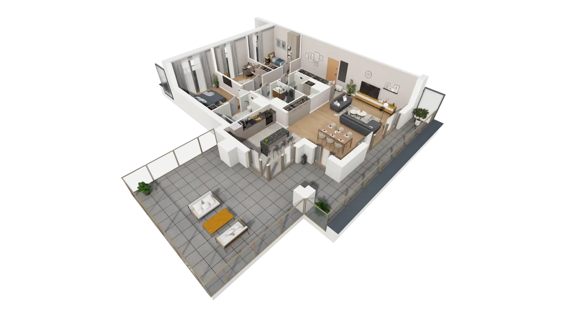 4 pokoje, mieszkanie 106,86 m², piętro 6, oferta nr E.6.2, ATAL Parkowa, Poznań, Nowe Miasto, Osiedle Warszawskie, ul. Mogileńska