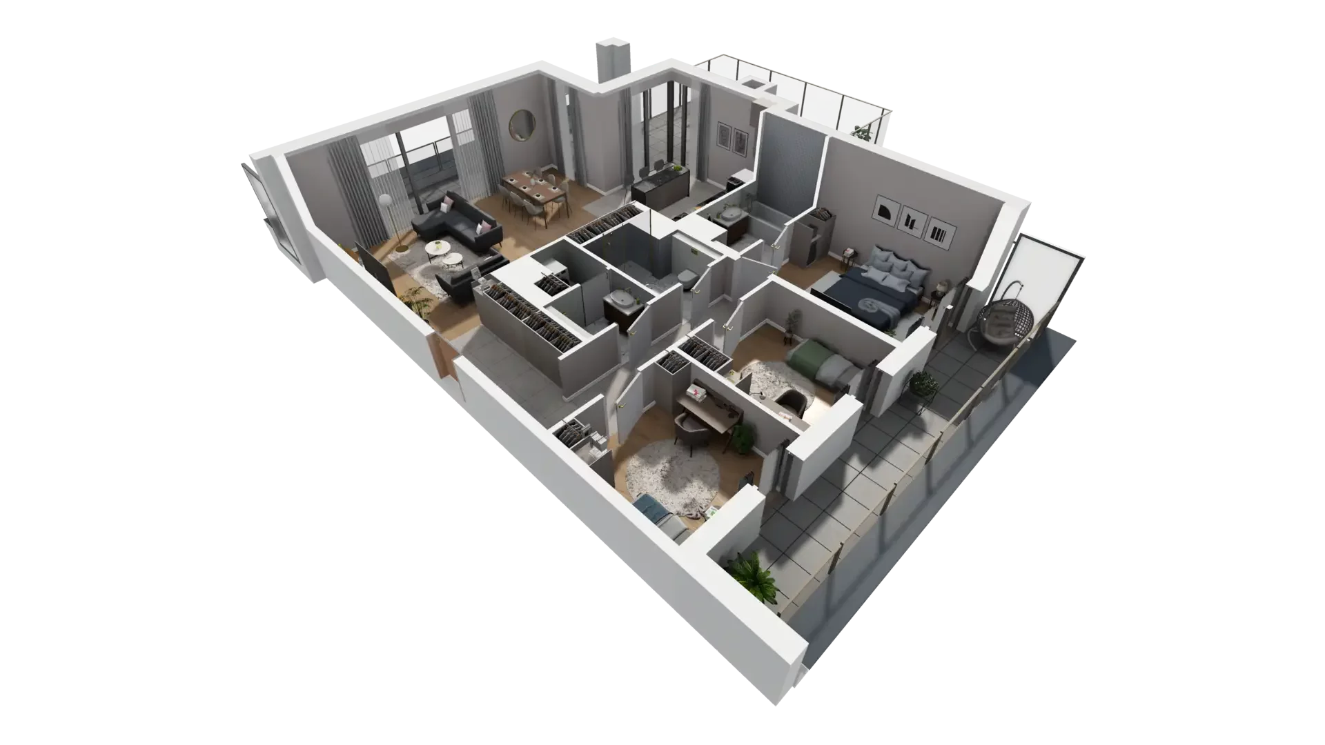 4 pokoje, mieszkanie 106,86 m², piętro 6, oferta nr E.6.2, ATAL Parkowa, Poznań, Nowe Miasto, Osiedle Warszawskie, ul. Mogileńska