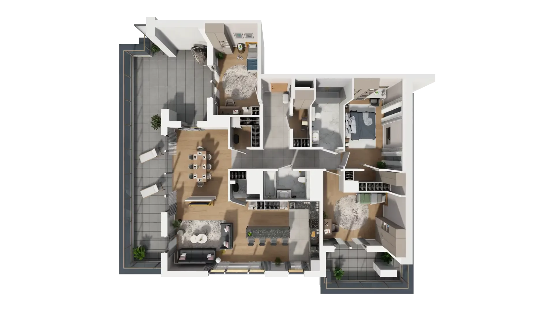 4 pokoje, mieszkanie 131,11 m², piętro 8, oferta nr I.8.1, ATAL Parkowa, Poznań, Nowe Miasto, Osiedle Warszawskie, ul. Mogileńska