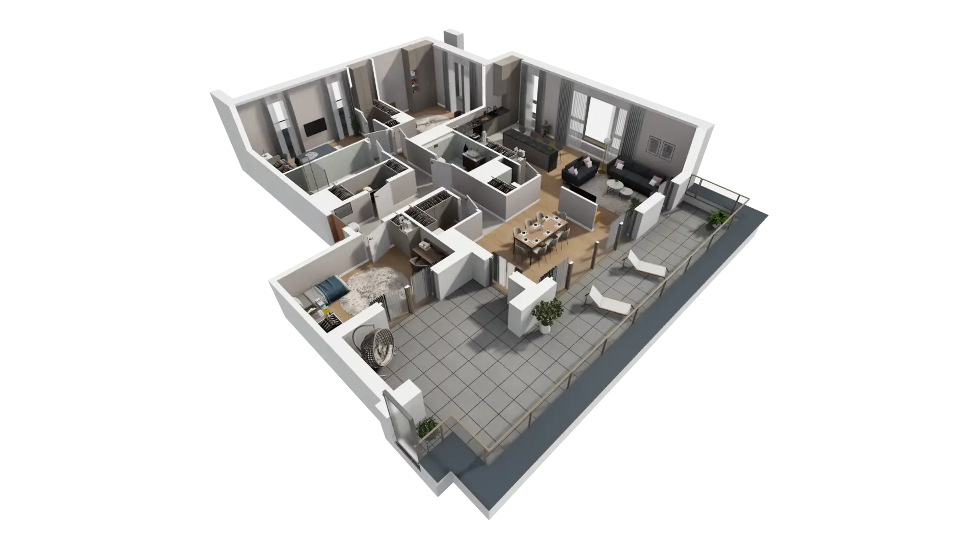 4 pokoje, mieszkanie 131,11 m², piętro 8, oferta nr I.8.1, ATAL Parkowa, Poznań, Nowe Miasto, Osiedle Warszawskie, ul. Mogileńska