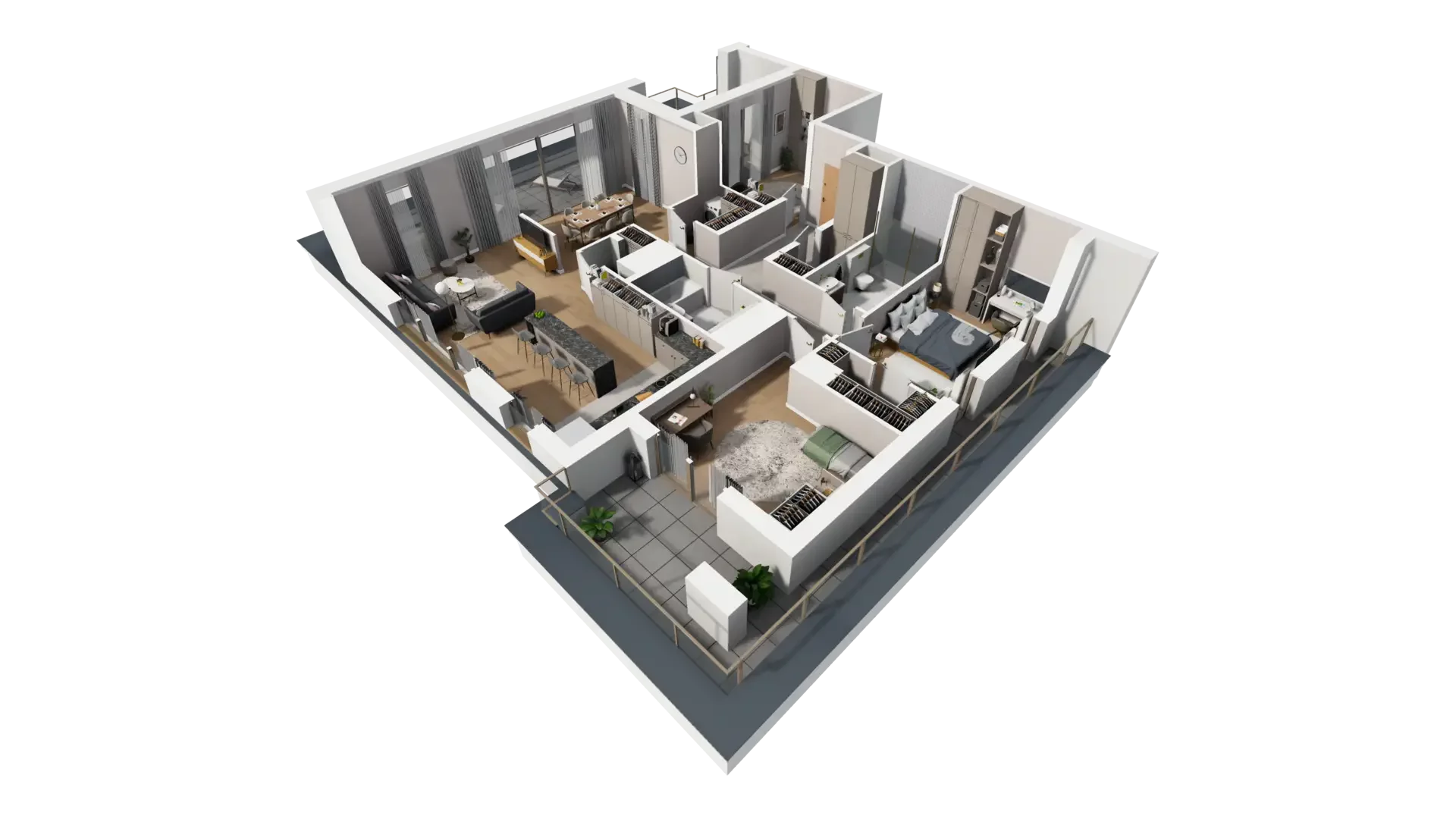 4 pokoje, mieszkanie 131,11 m², piętro 8, oferta nr I.8.1, ATAL Parkowa, Poznań, Nowe Miasto, Osiedle Warszawskie, ul. Mogileńska