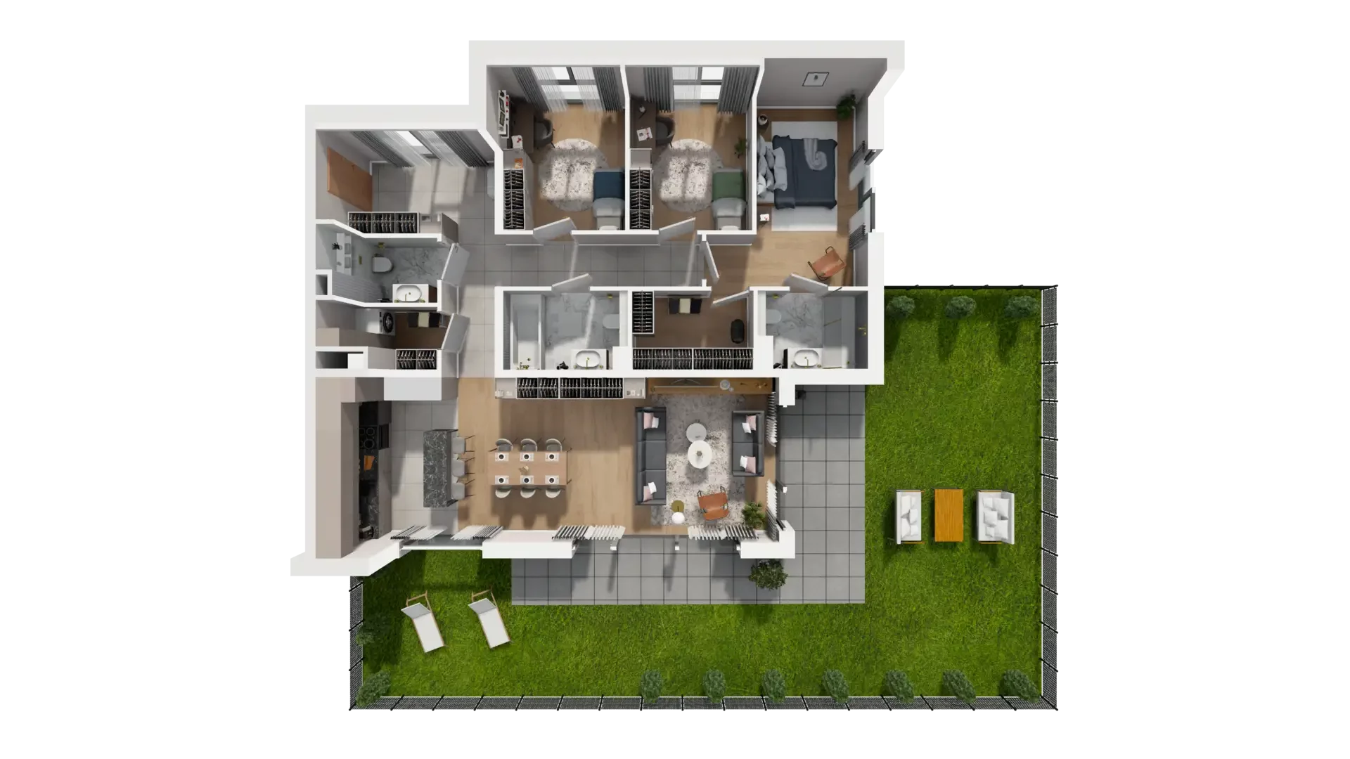4 pokoje, mieszkanie 107,84 m², parter, oferta nr J.0.4, ATAL Parkowa, Poznań, Nowe Miasto, Osiedle Warszawskie, ul. Mogileńska