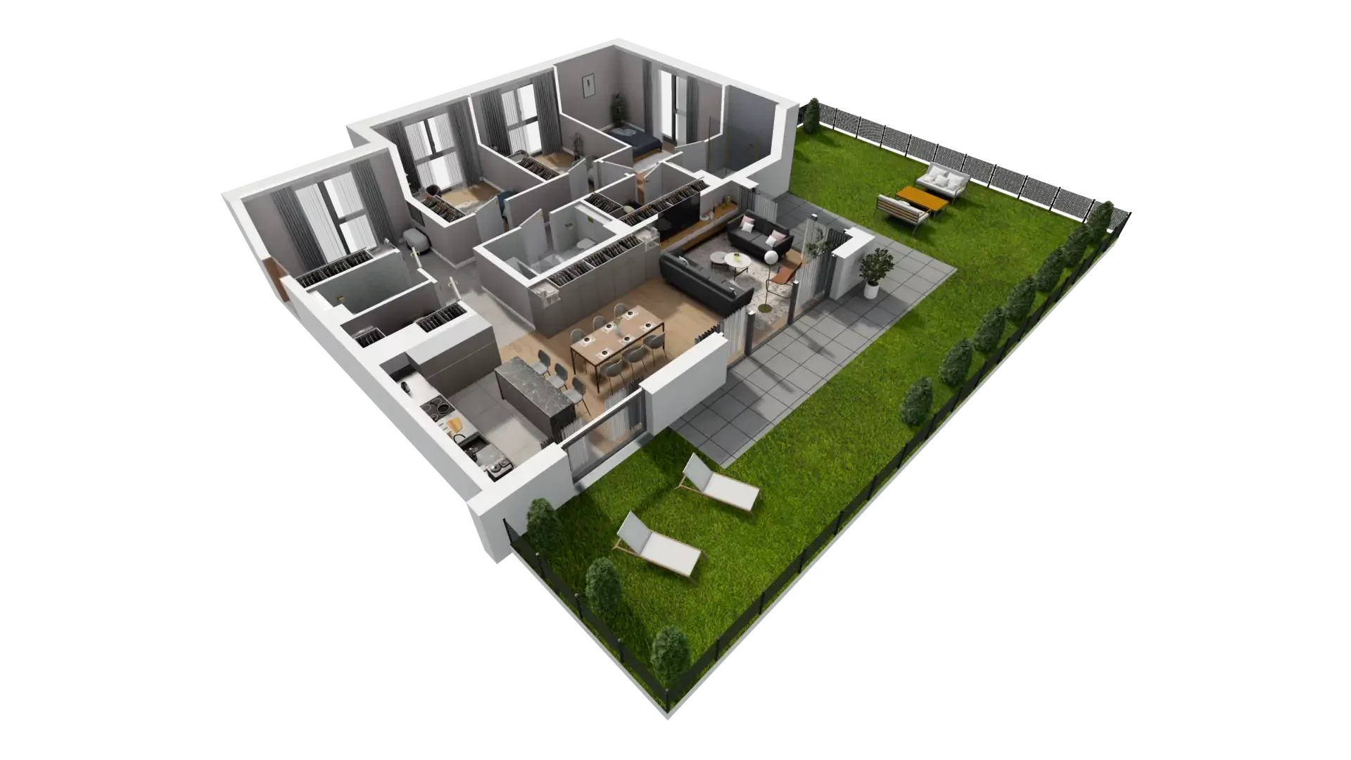 4 pokoje, mieszkanie 107,84 m², parter, oferta nr J.0.4, ATAL Parkowa, Poznań, Nowe Miasto, Osiedle Warszawskie, ul. Mogileńska