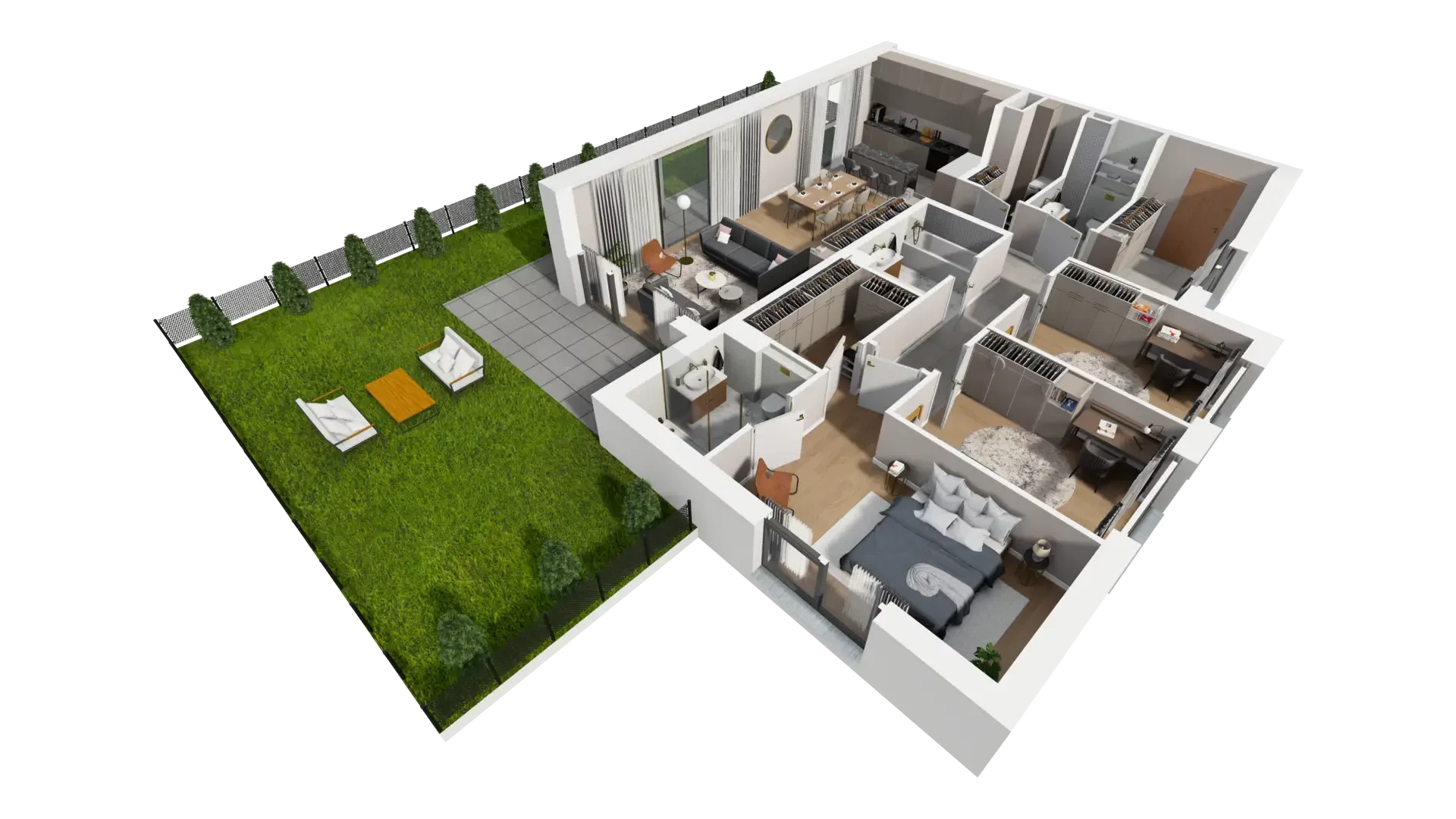 4 pokoje, mieszkanie 107,84 m², parter, oferta nr J.0.4, ATAL Parkowa, Poznań, Nowe Miasto, Osiedle Warszawskie, ul. Mogileńska