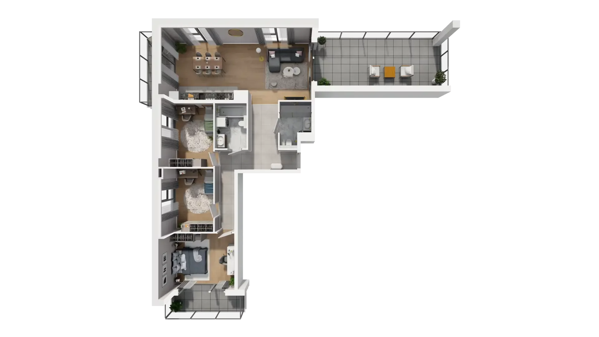 4 pokoje, mieszkanie 99,15 m², piętro 1, oferta nr J.1.1, ATAL Parkowa, Poznań, Nowe Miasto, Osiedle Warszawskie, ul. Mogileńska