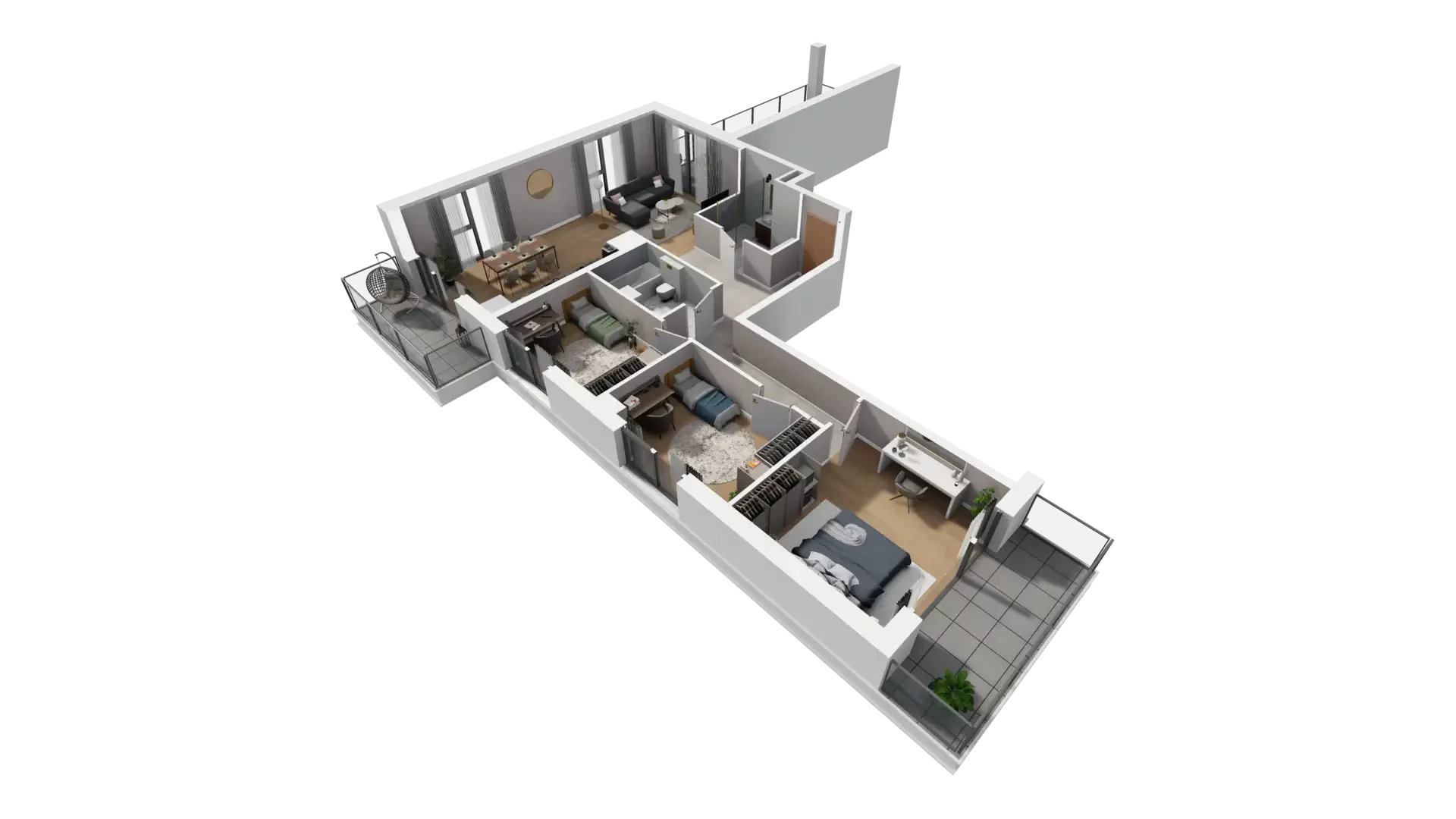 4 pokoje, mieszkanie 99,15 m², piętro 1, oferta nr J.1.1, ATAL Parkowa, Poznań, Nowe Miasto, Osiedle Warszawskie, ul. Mogileńska