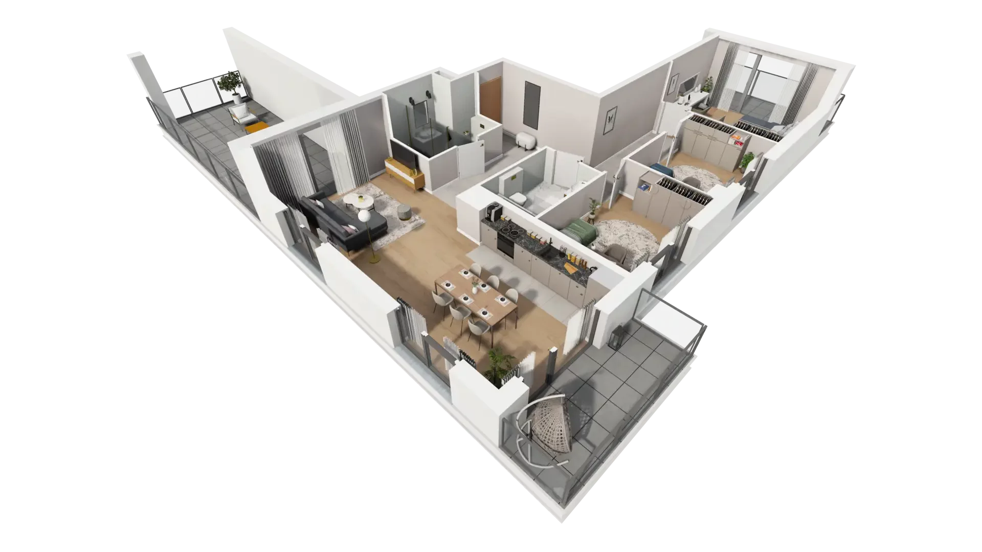 4 pokoje, mieszkanie 99,15 m², piętro 1, oferta nr J.1.1, ATAL Parkowa, Poznań, Nowe Miasto, Osiedle Warszawskie, ul. Mogileńska