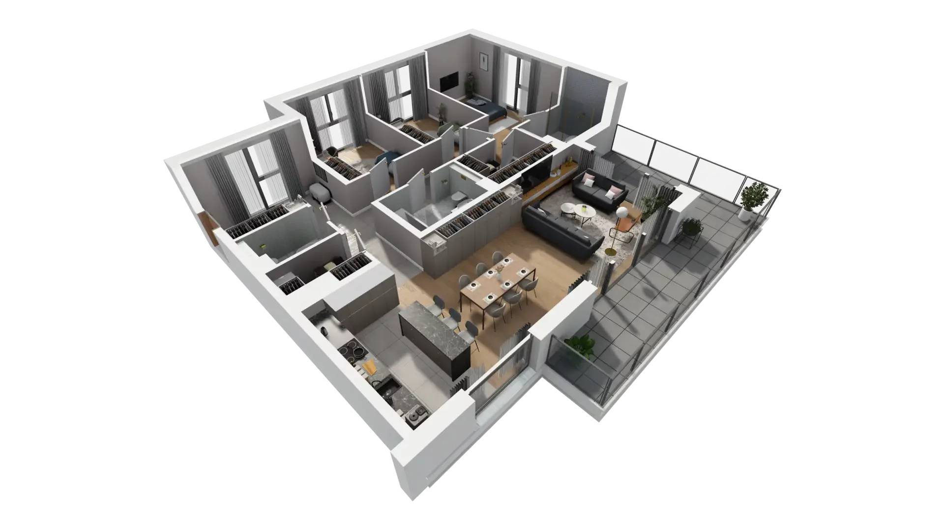 4 pokoje, mieszkanie 107,88 m², piętro 2, oferta nr J.2.5, ATAL Parkowa, Poznań, Nowe Miasto, Osiedle Warszawskie, ul. Mogileńska