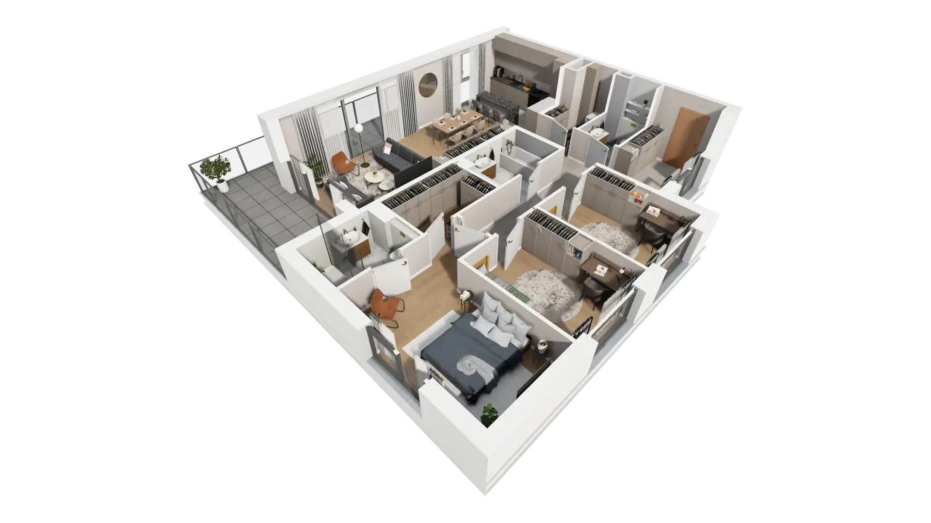 4 pokoje, mieszkanie 107,88 m², piętro 2, oferta nr J.2.5, ATAL Parkowa, Poznań, Nowe Miasto, Osiedle Warszawskie, ul. Mogileńska