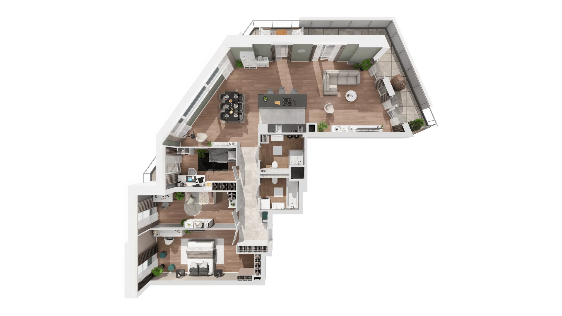 4 pokoje, apartament 116,66 m², piętro 10, oferta nr B-10-74B, ATAL Olimpijska, Katowice, Bogucice, ul. Olimpijska / al. Korfantego