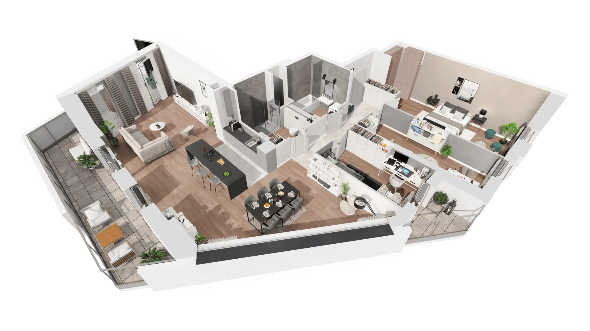 4 pokoje, apartament 116,66 m², piętro 10, oferta nr B-10-74B, ATAL Olimpijska, Katowice, Bogucice, ul. Olimpijska / al. Korfantego