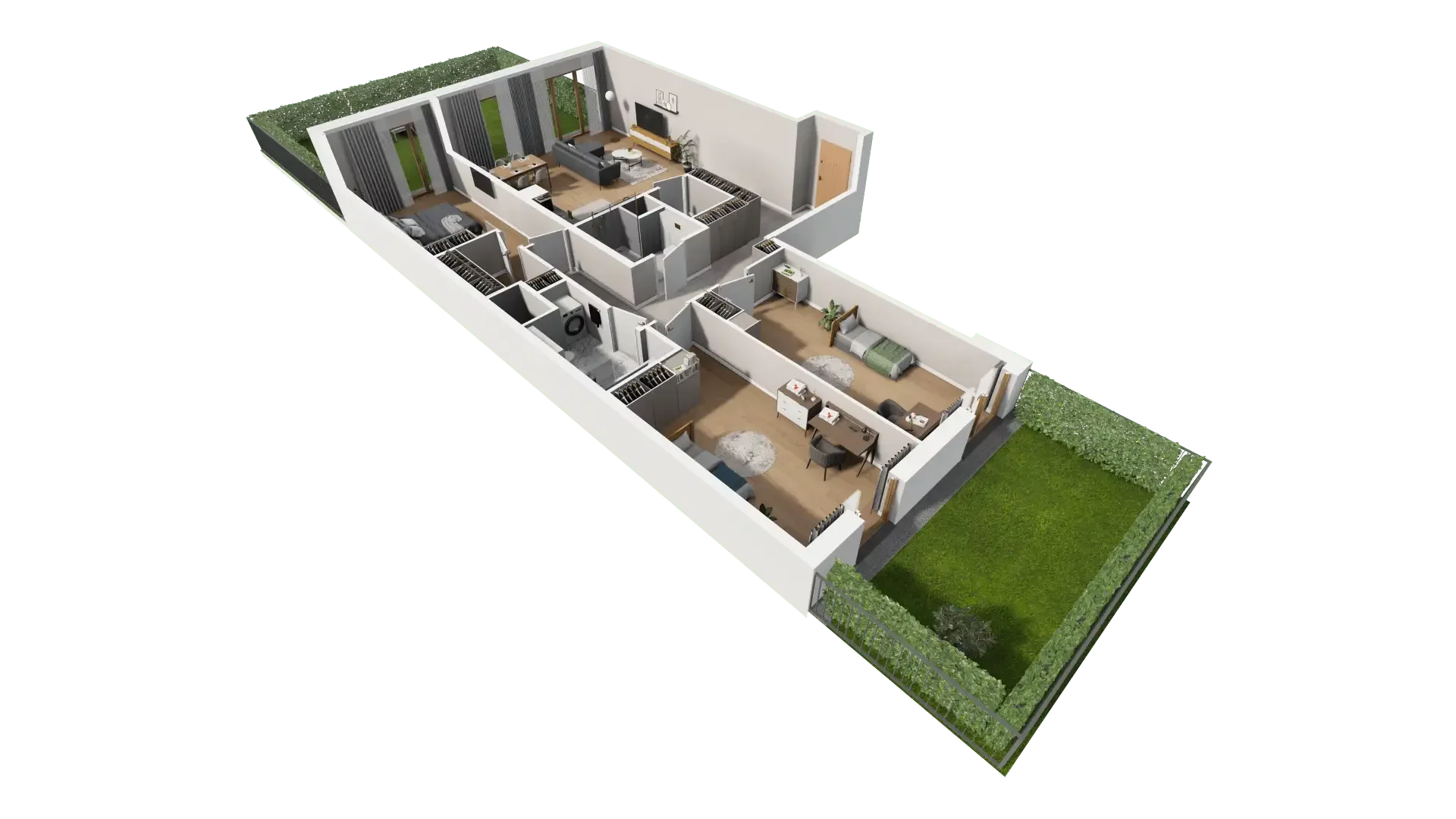 Mieszkanie 120,06 m², parter, oferta nr AIII.0.M79, Przewóz 42 ATAL, Kraków, Podgórze, Płaszów, ul. Przewóz 42