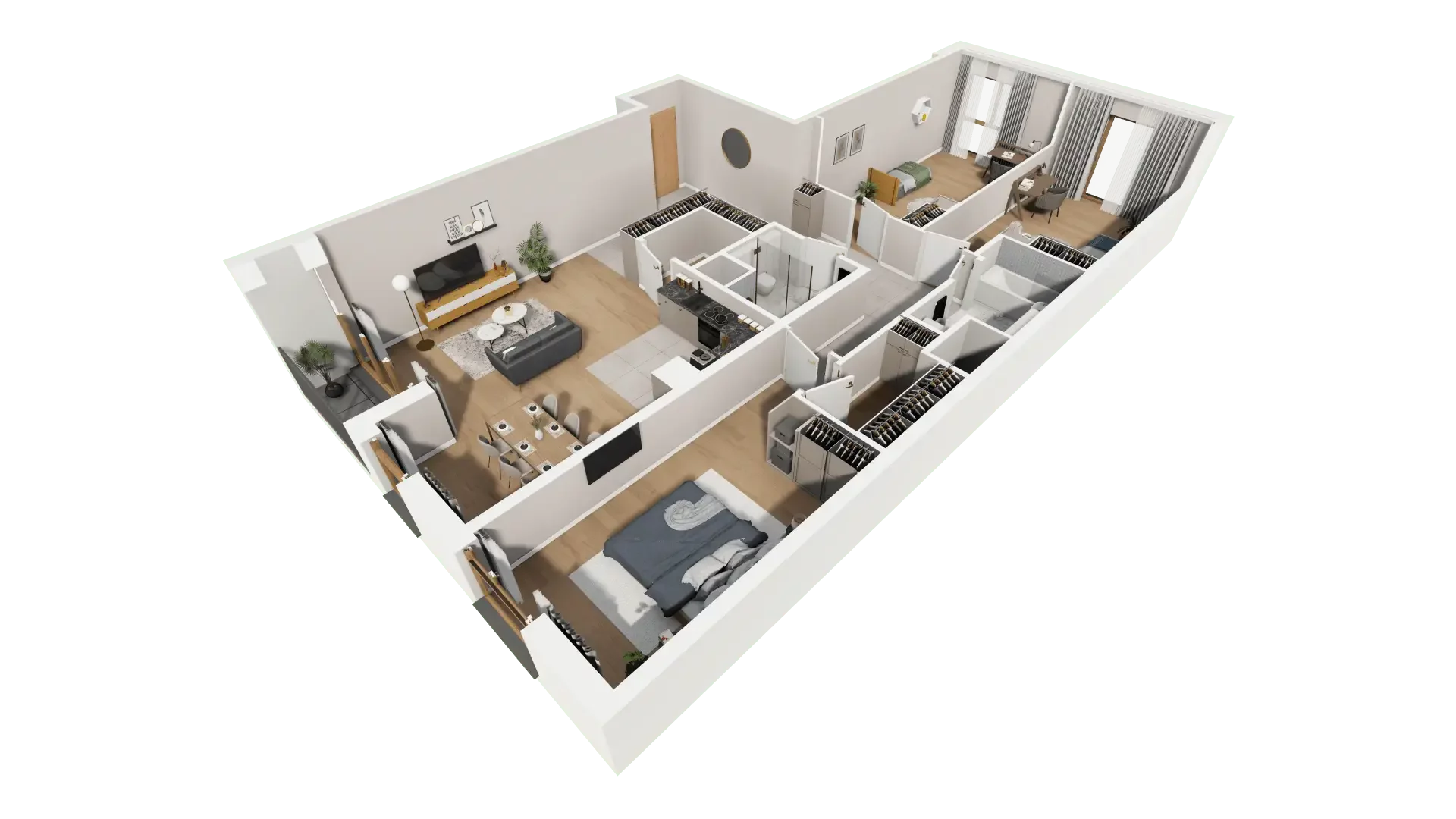 Mieszkanie 115,61 m², piętro 1, oferta nr AIII.1.M87, Przewóz 42 ATAL, Kraków, Podgórze, Płaszów, ul. Przewóz 42