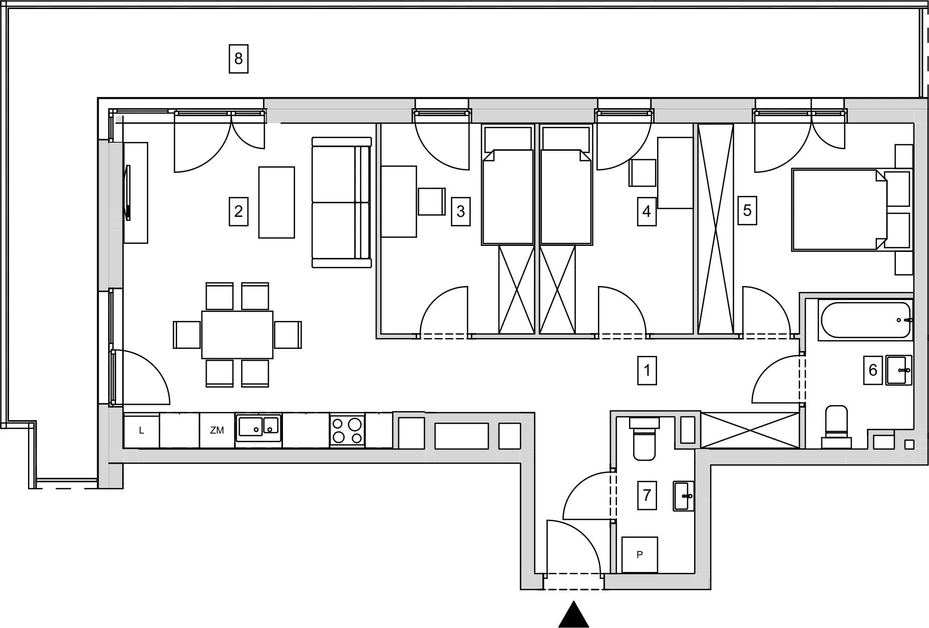 Mieszkanie 74,33 m², piętro 1, oferta nr B10-K1-1-6, ATAL Strachowicka, Wrocław, Żerniki, Fabryczna, ul. Strachowicka