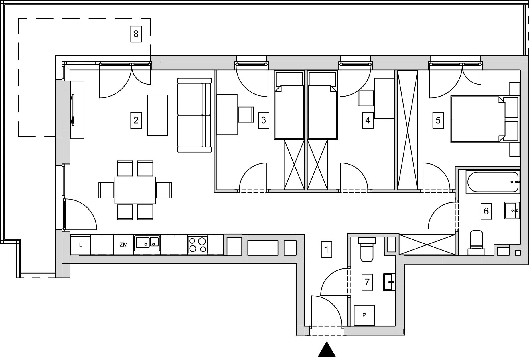 Mieszkanie 74,34 m², piętro 3, oferta nr B10-K1-3-5, ATAL Strachowicka, Wrocław, Żerniki, Fabryczna, ul. Strachowicka