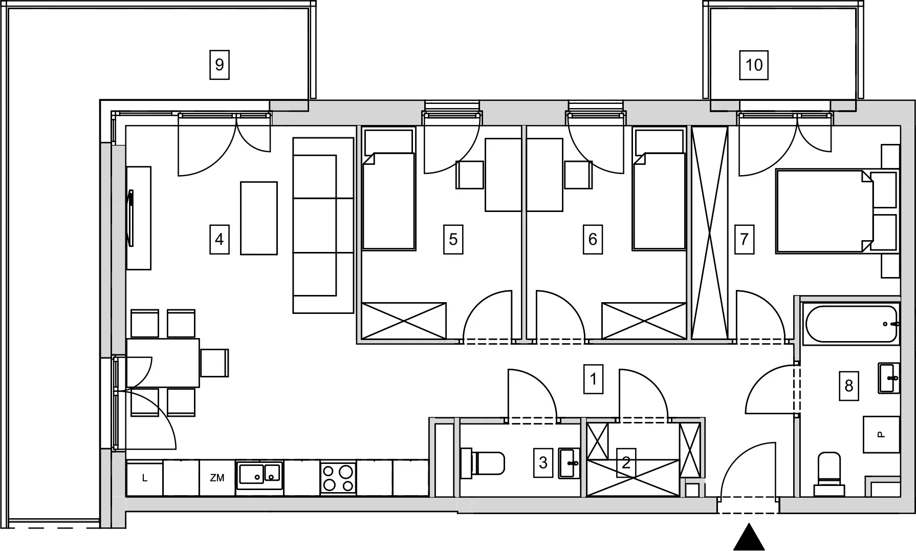 Mieszkanie 74,52 m², piętro 1, oferta nr B11-K1-1-2, ATAL Strachowicka, Wrocław, Żerniki, Fabryczna, ul. Strachowicka-idx