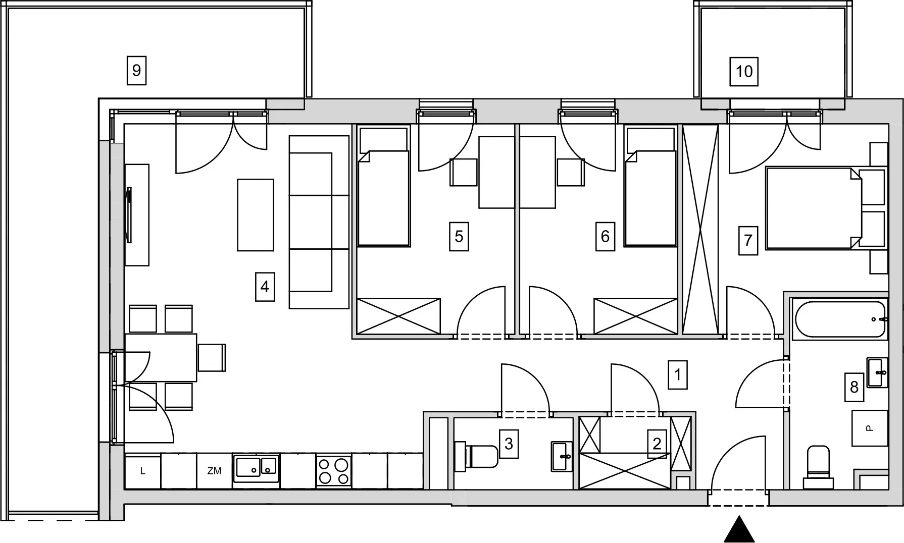 Mieszkanie 74,52 m², piętro 2, oferta nr B11-K1-2-2, ATAL Strachowicka, Wrocław, Żerniki, Fabryczna, ul. Strachowicka