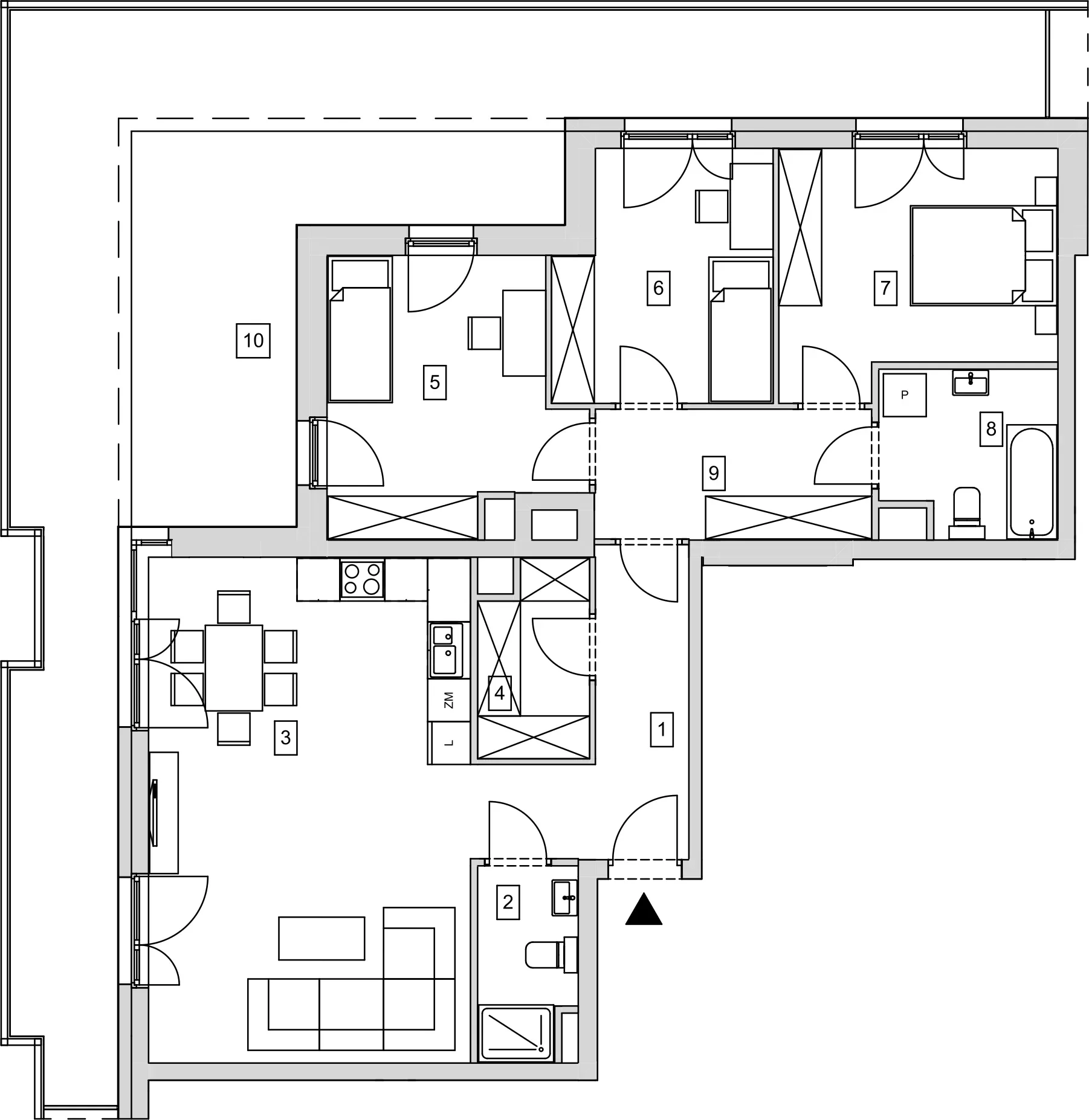 Mieszkanie 94,41 m², piętro 3, oferta nr B11-K1-3-3, ATAL Strachowicka, Wrocław, Żerniki, Fabryczna, ul. Strachowicka