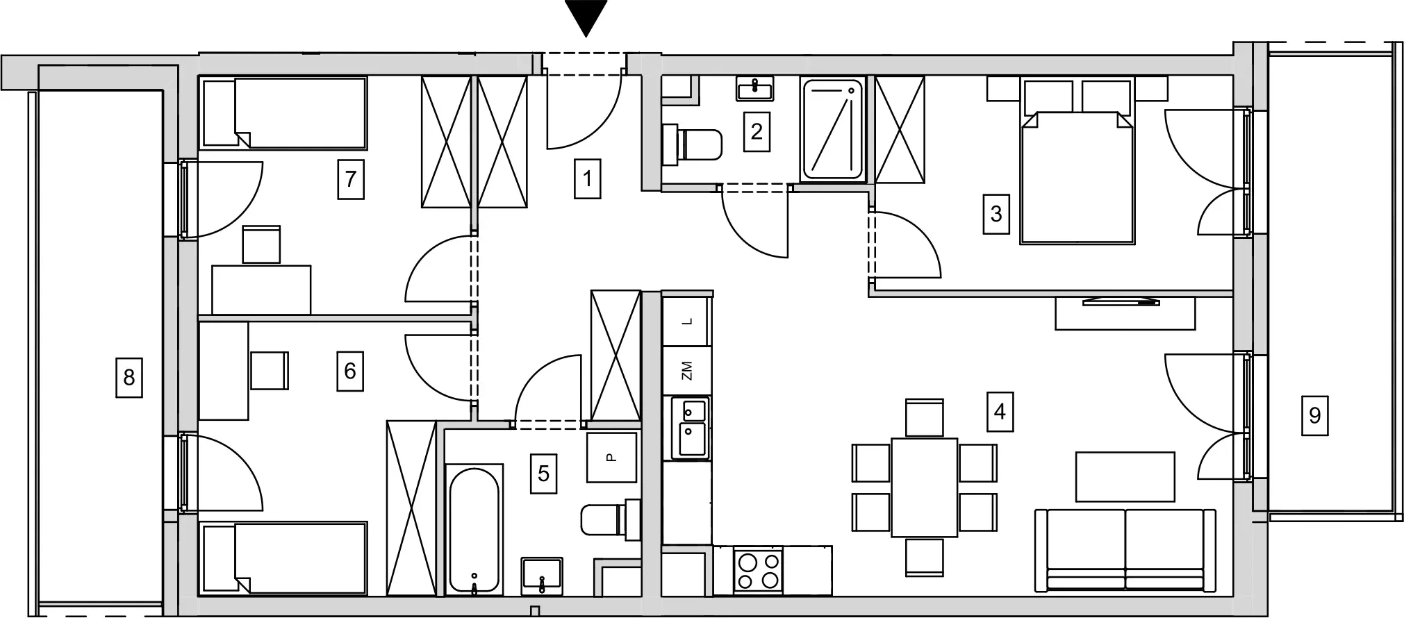 Mieszkanie 75,44 m², piętro 2, oferta nr B5-K2-2-6, ATAL Strachowicka, Wrocław, Żerniki, Fabryczna, ul. Strachowicka