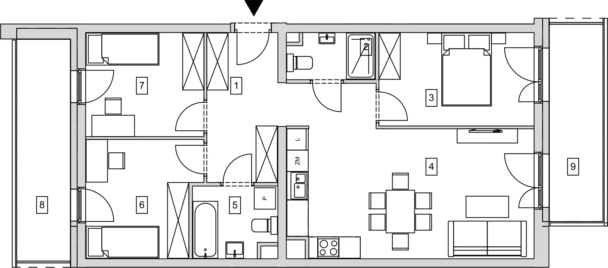 Mieszkanie 75,44 m², piętro 3, oferta nr B5-K2-3-6, ATAL Strachowicka, Wrocław, Żerniki, Fabryczna, ul. Strachowicka