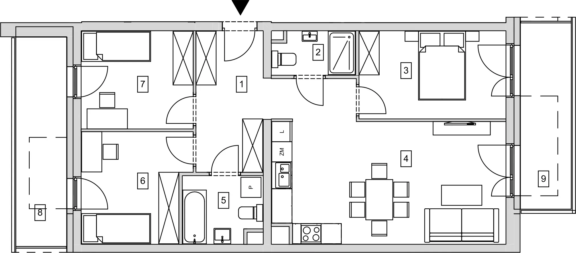 Mieszkanie 75,44 m², piętro 4, oferta nr B5-K2-4-4, ATAL Strachowicka, Wrocław, Żerniki, Fabryczna, ul. Strachowicka