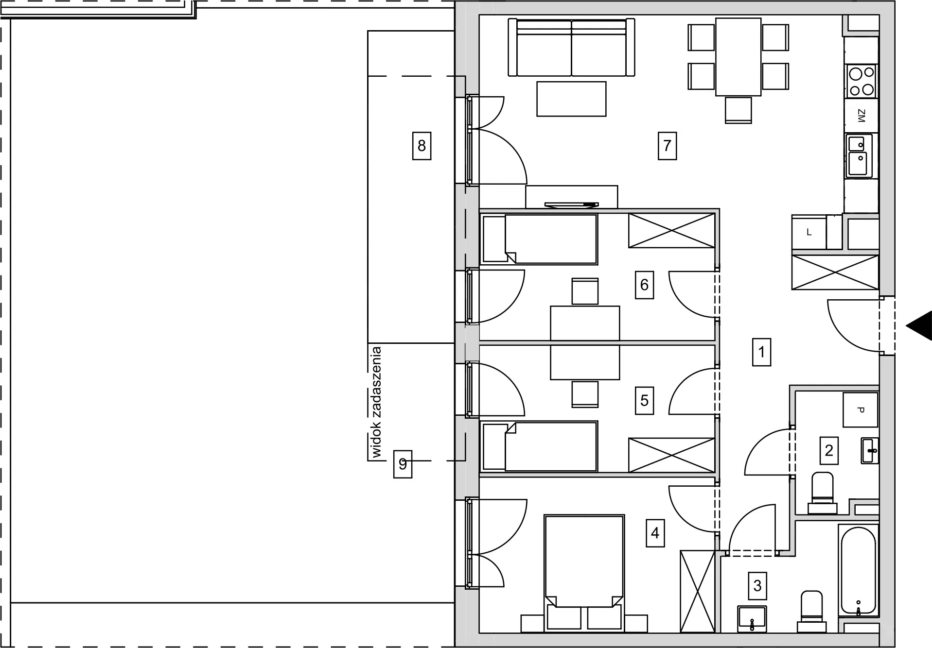 Mieszkanie 71,02 m², parter, oferta nr B9-K2-0-3, ATAL Strachowicka, Wrocław, Żerniki, Fabryczna, ul. Strachowicka