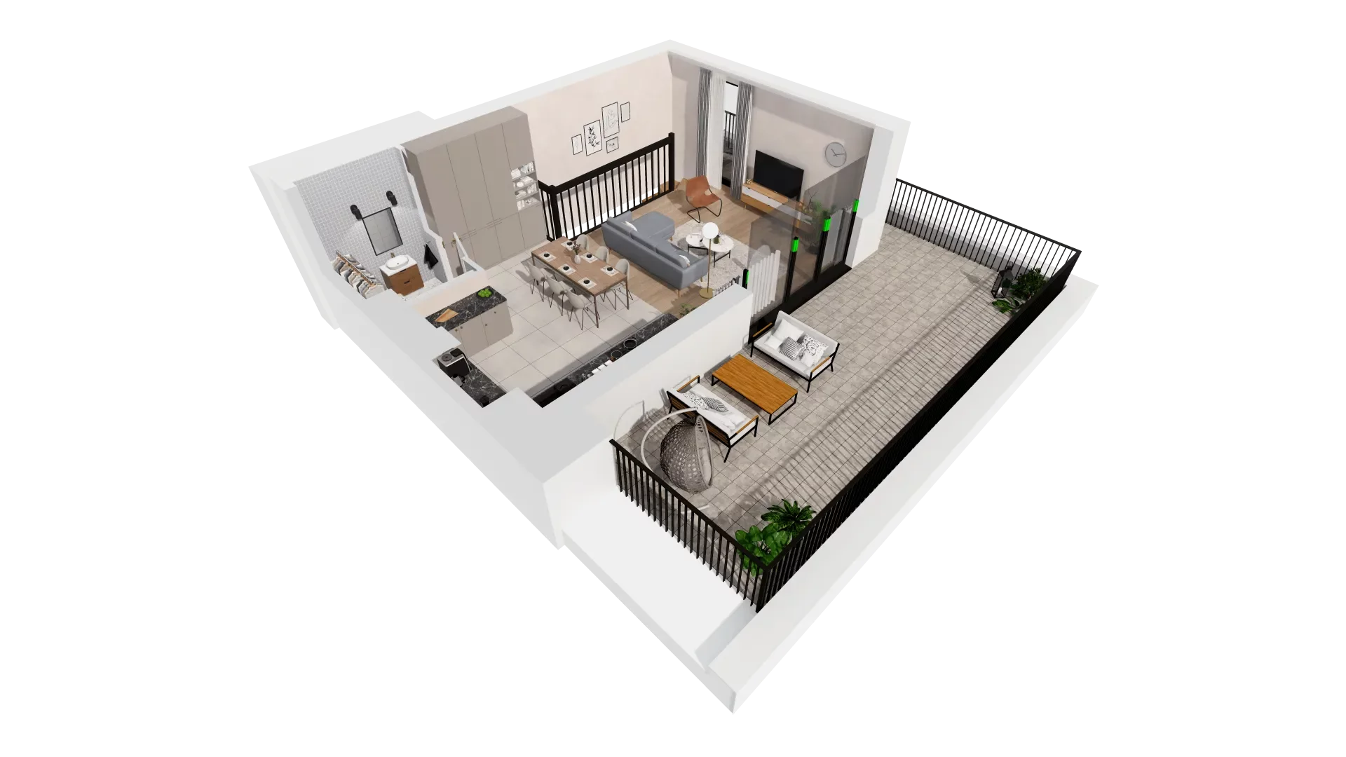 Mieszkanie 114,81 m², piętro 6, oferta nr B1-06-61A, Francuska Park, Katowice, Osiedle Paderewskiego-Muchowiec, Muchowiec, ul. Szybowcowa