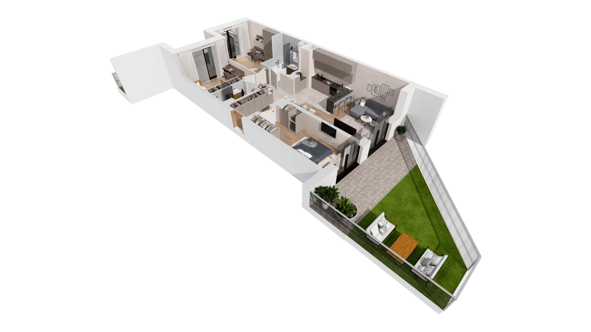 Mieszkanie 85,95 m², parter, oferta nr B2-00-1A, Francuska Park, Katowice, Osiedle Paderewskiego-Muchowiec, Muchowiec, ul. Szybowcowa