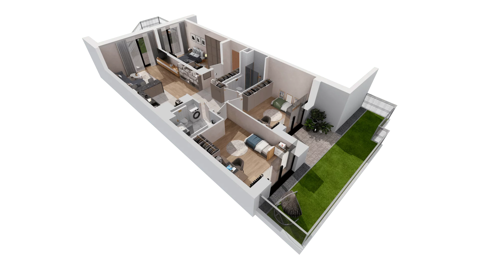 Mieszkanie 85,95 m², parter, oferta nr B2-00-1A, Francuska Park, Katowice, Osiedle Paderewskiego-Muchowiec, Muchowiec, ul. Szybowcowa