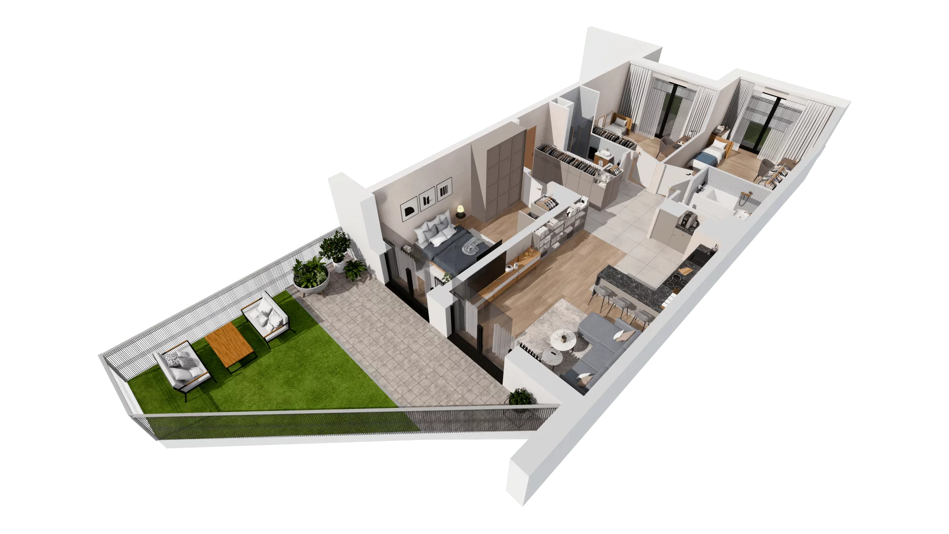 Mieszkanie 85,95 m², parter, oferta nr B2-00-1A, Francuska Park, Katowice, Osiedle Paderewskiego-Muchowiec, Muchowiec, ul. Szybowcowa