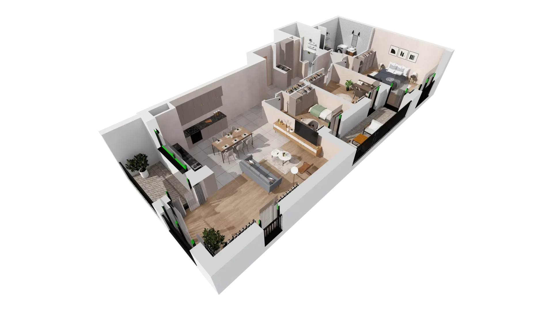 Mieszkanie 106,91 m², piętro 3, oferta nr B2-03-25B, Francuska Park, Katowice, Osiedle Paderewskiego-Muchowiec, Muchowiec, ul. Szybowcowa