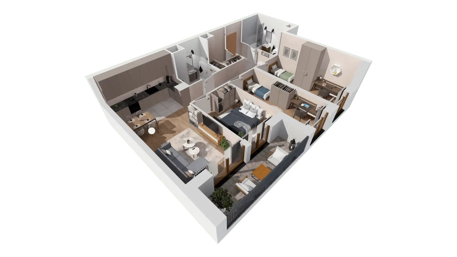 4 pokoje, mieszkanie 80,48 m², piętro 2, oferta nr 1B.2.98, Francuska Park VIIIB, Katowice, Osiedle Paderewskiego-Muchowiec, Muchowiec, ul. Szybowcowa