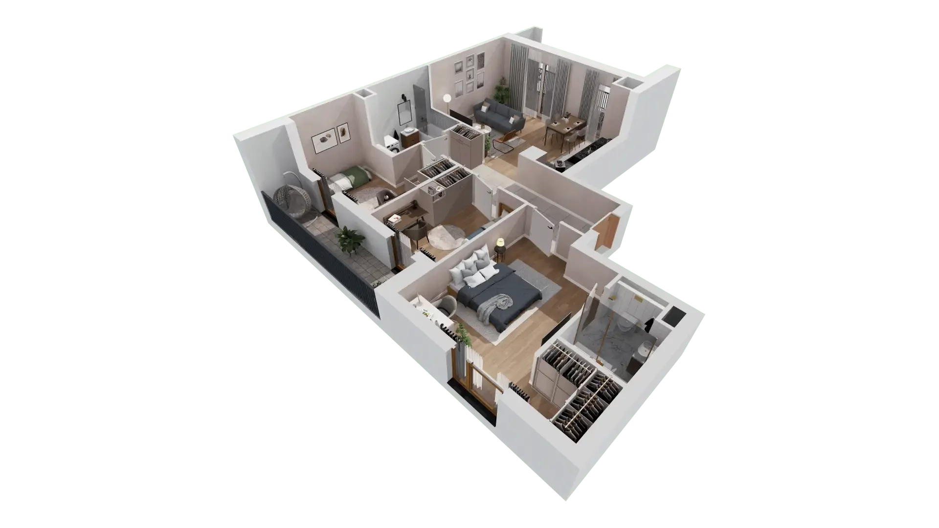4 pokoje, mieszkanie 78,24 m², piętro 2, oferta nr 1C.2.153, Francuska Park VIIIB, Katowice, Osiedle Paderewskiego-Muchowiec, Muchowiec, ul. Szybowcowa