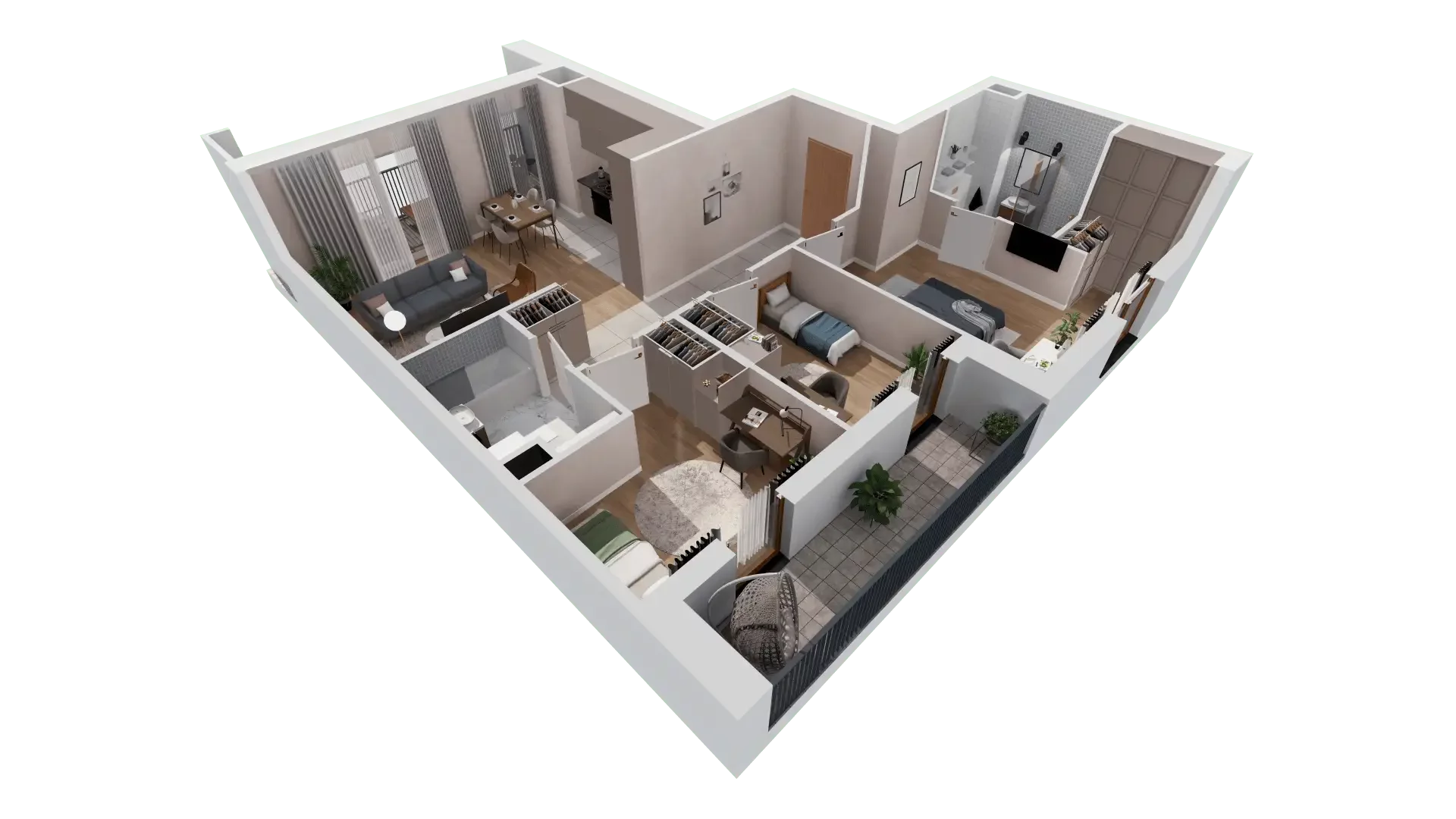 4 pokoje, mieszkanie 78,24 m², piętro 2, oferta nr 1C.2.153, Francuska Park VIIIB, Katowice, Osiedle Paderewskiego-Muchowiec, Muchowiec, ul. Szybowcowa